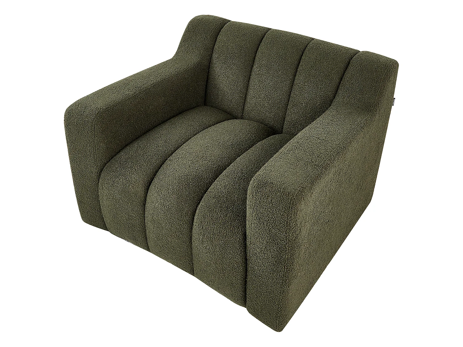 Sessel AGERUP Bouclé Dunkelgrün