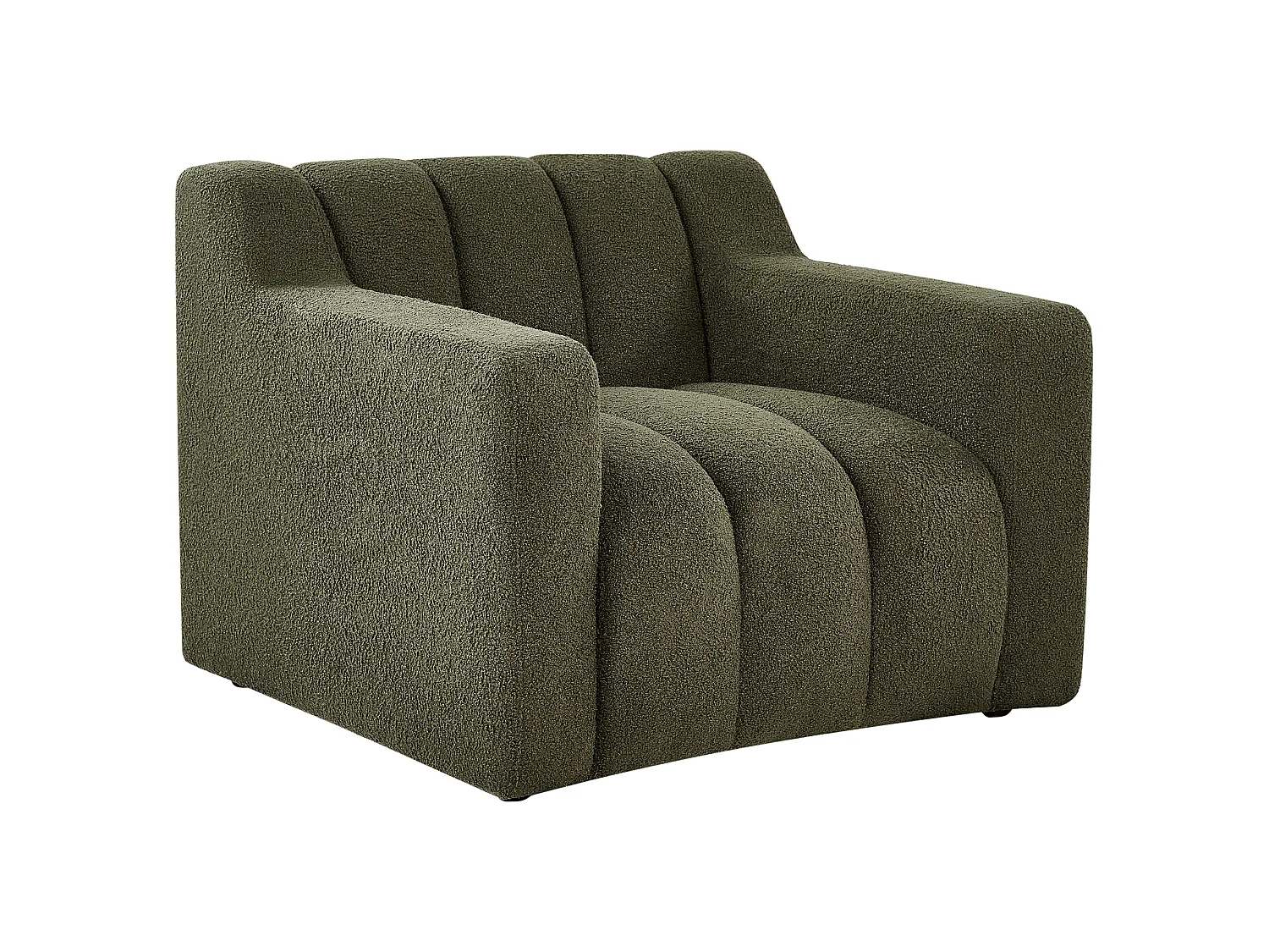 Sessel AGERUP Bouclé Dunkelgrün
