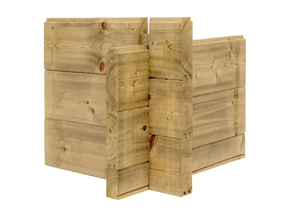 Abri de jardin en bois - 12m2 - 4x3m - Traité - Ep. 40mm - Couleur: vert - DOM717 - ALTANKA