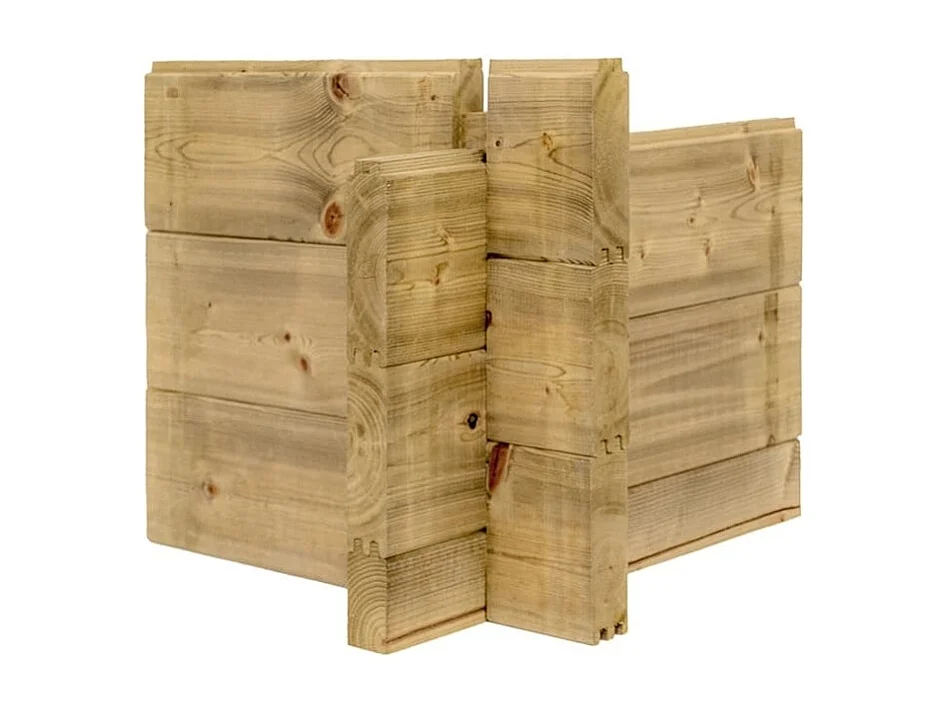 Abri de jardin en bois - 12m2 - 4x3m - Traité - Ep. 40mm - Couleur: vert - DOM717 - ALTANKA