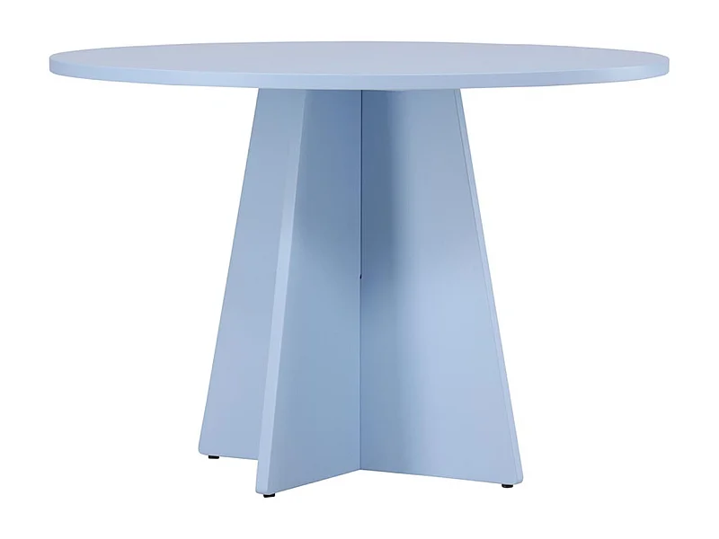 Bootcut Esstisch Ø110cm blau.