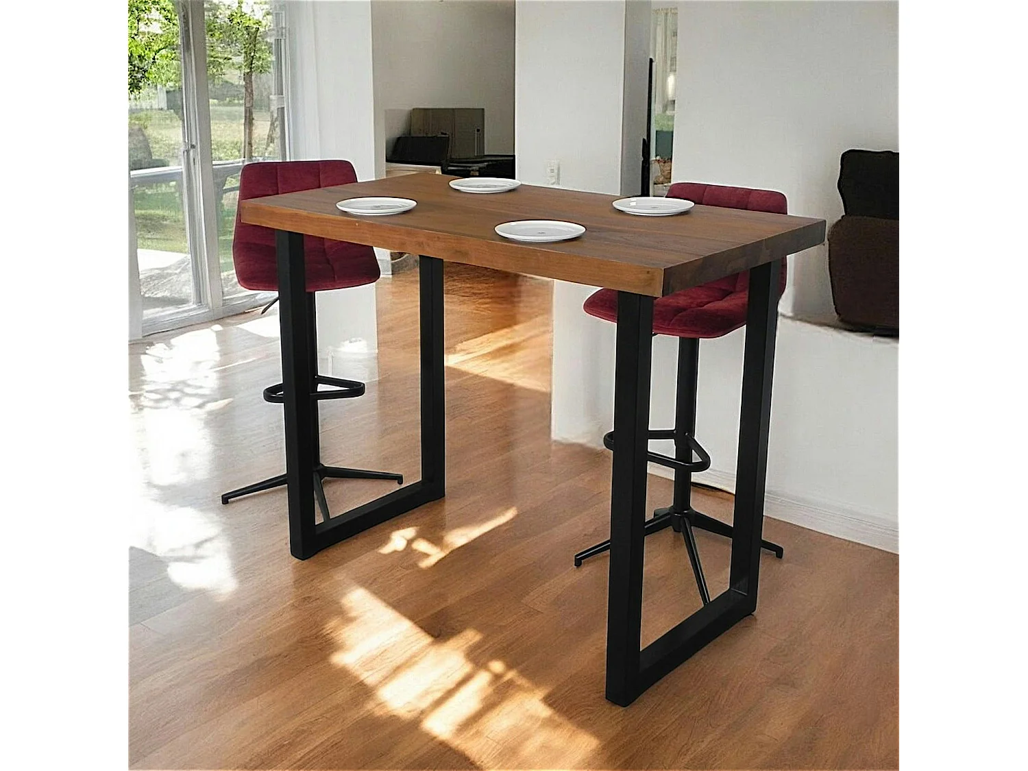 Mange-debout en bois de teck 140 cm CANADA