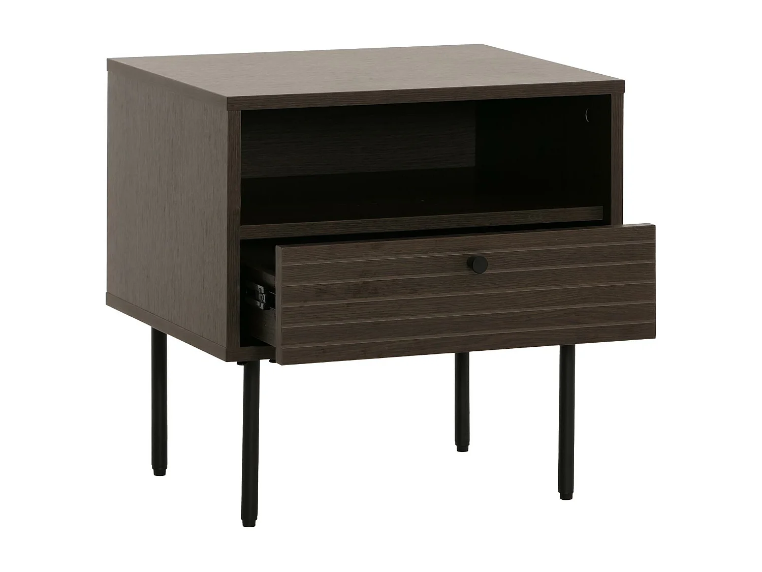 Table de chevet MCW-N78,  brun foncé