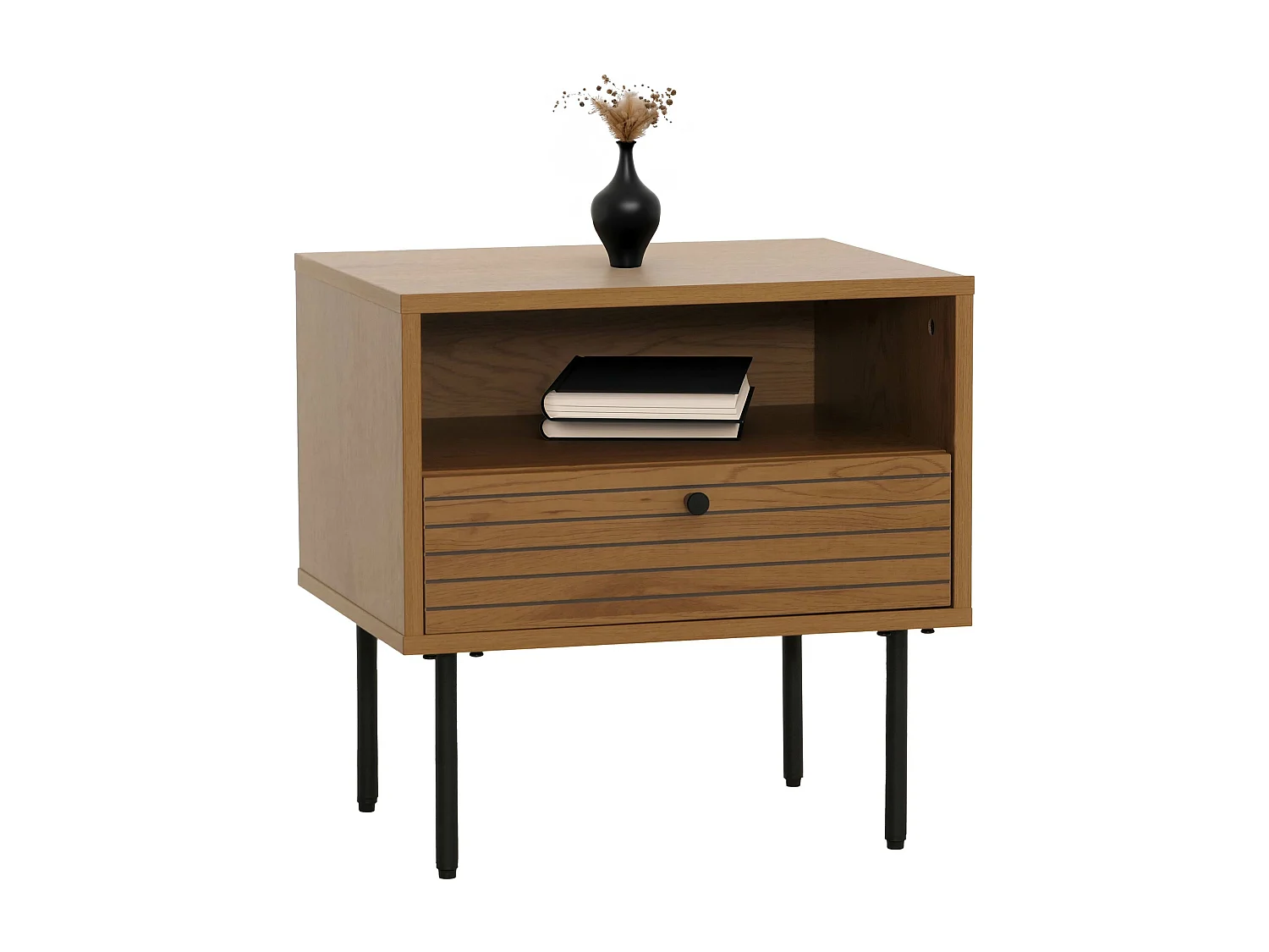 Table de chevet MCW-N78,  naturel