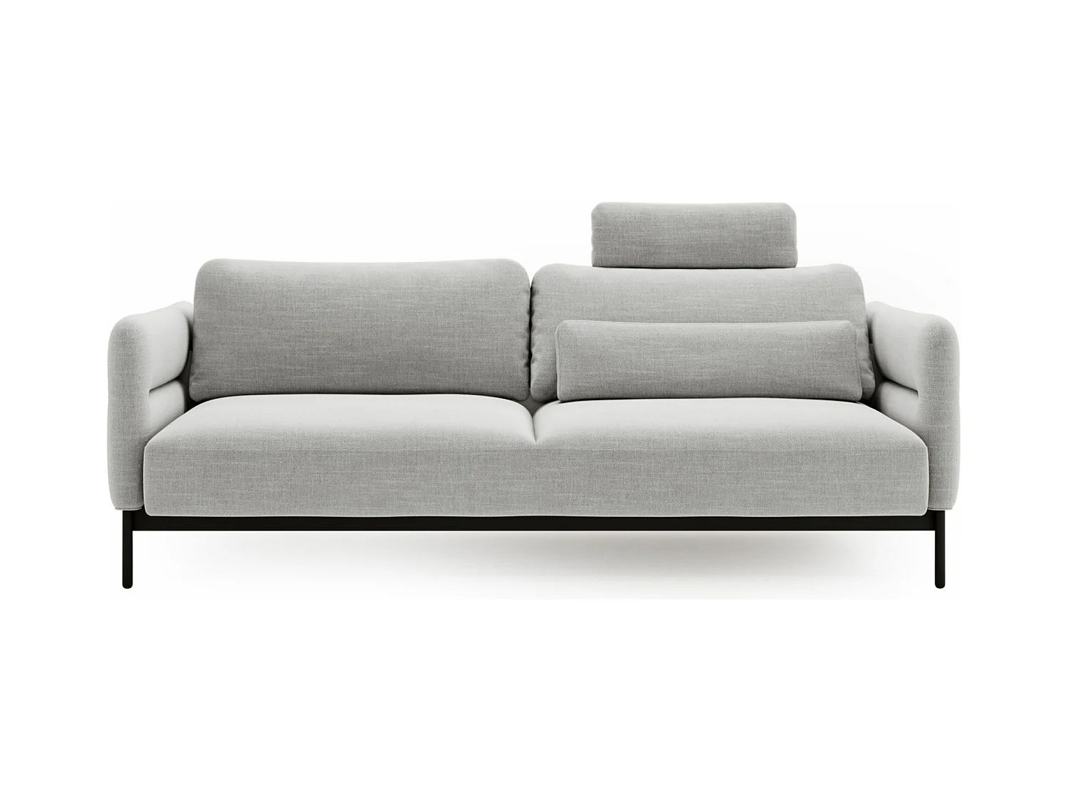 3-zits slaapbank - lichtgrijs - SOLIANERO