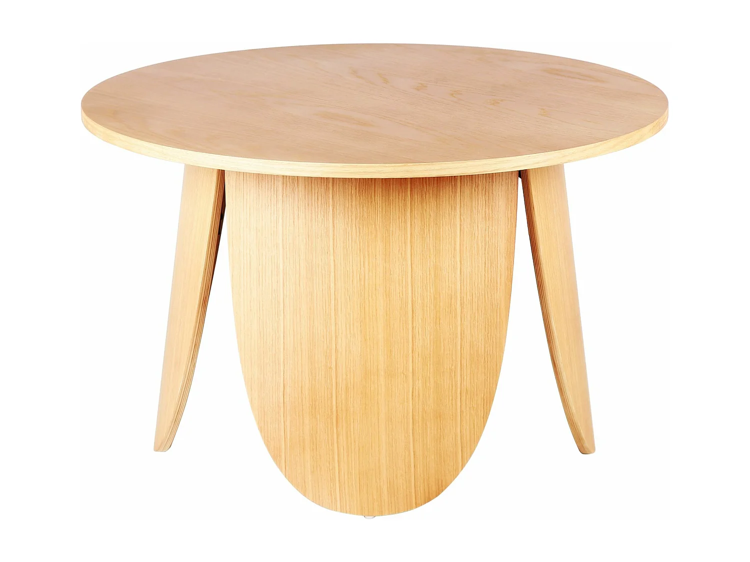Table basse ronde - 80 cm - couleur chêne naturel - VIVIALLY