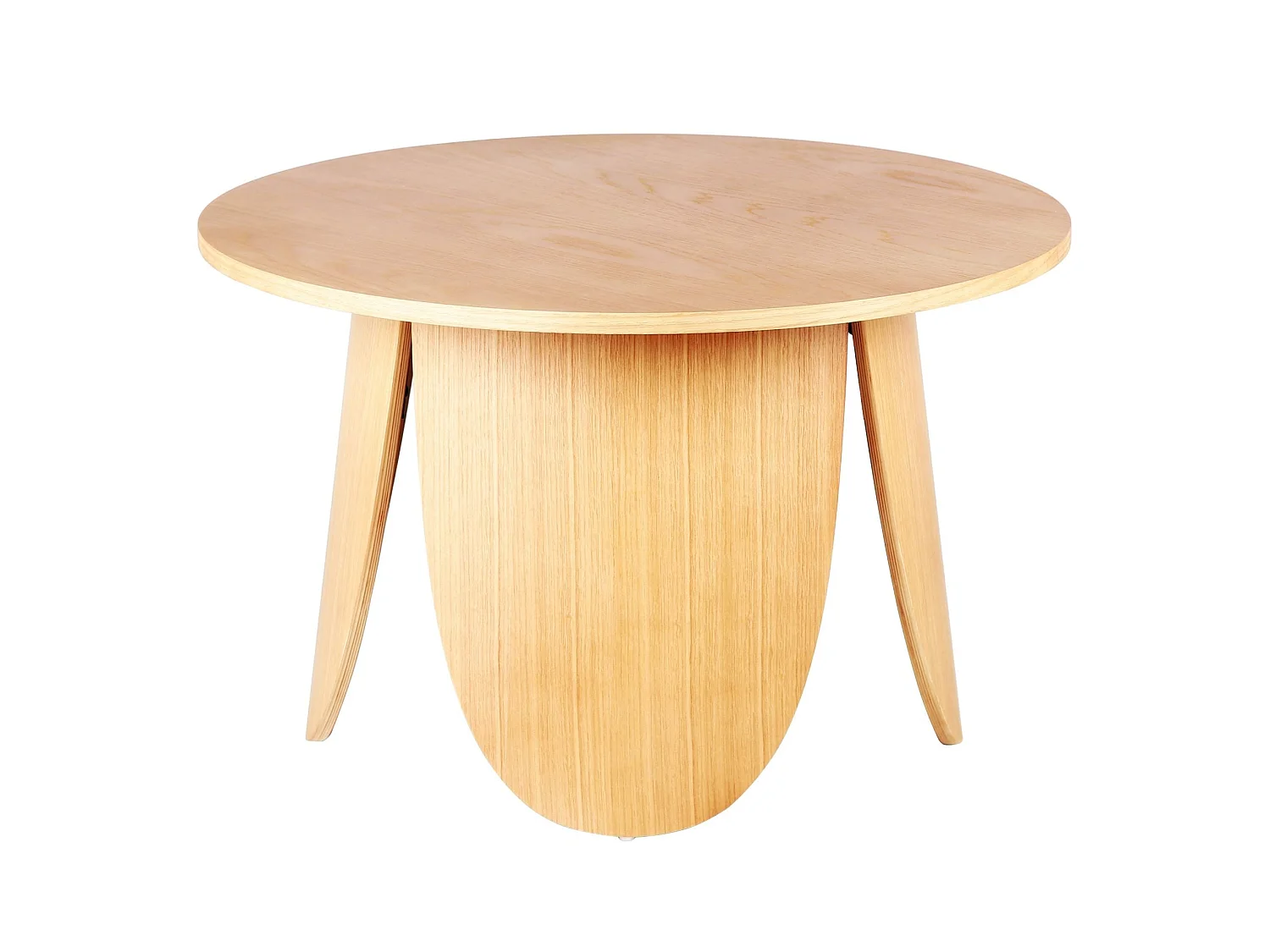 Table basse ronde - 80 cm - couleur chêne naturel - VIVIALLY