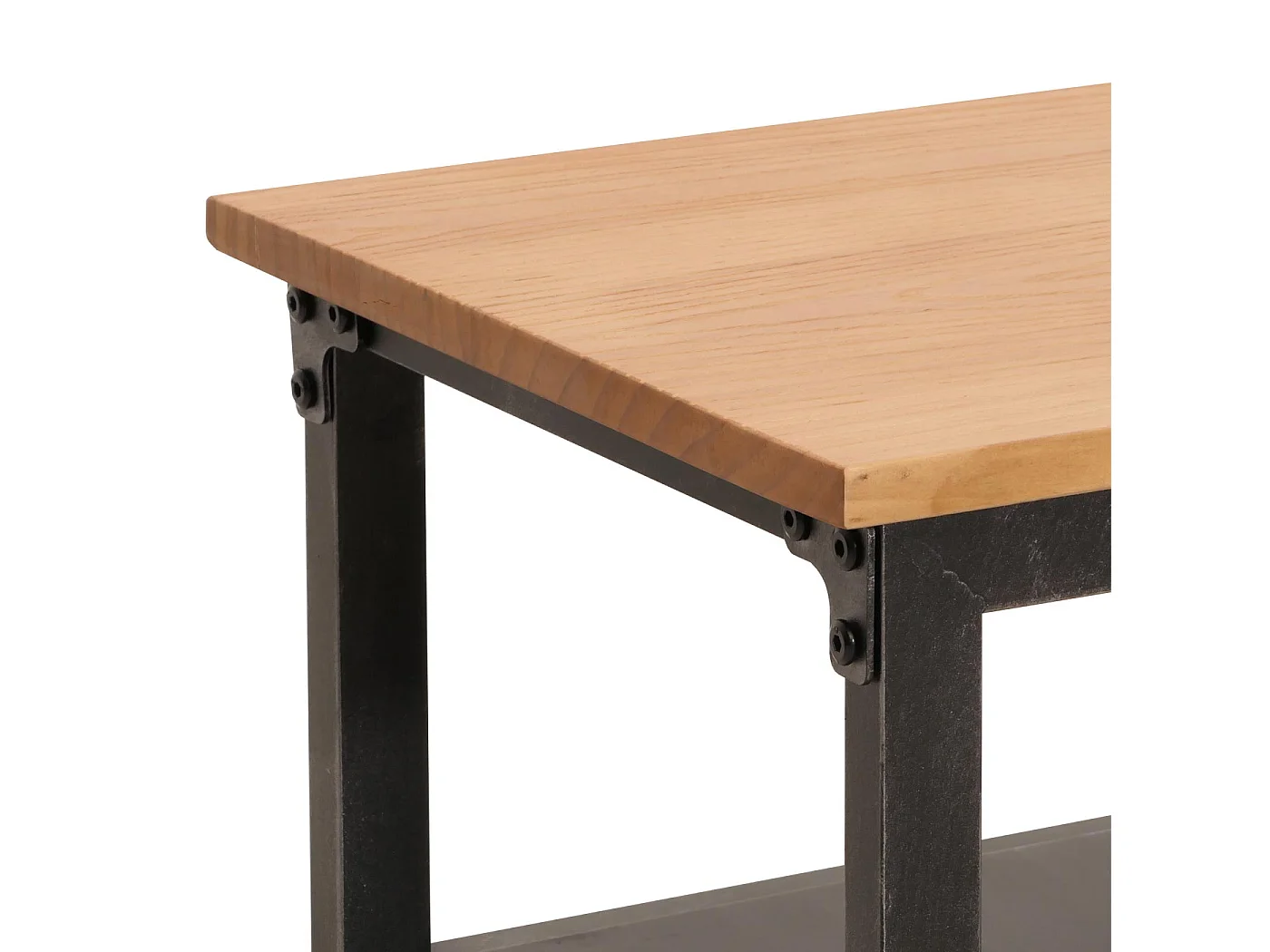 Table basse MCW-N28,  noir, naturel