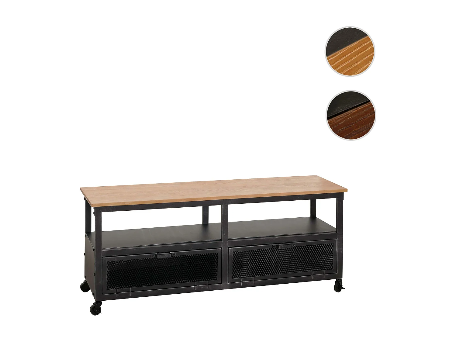 Table basse MCW-N28,  noir, naturel