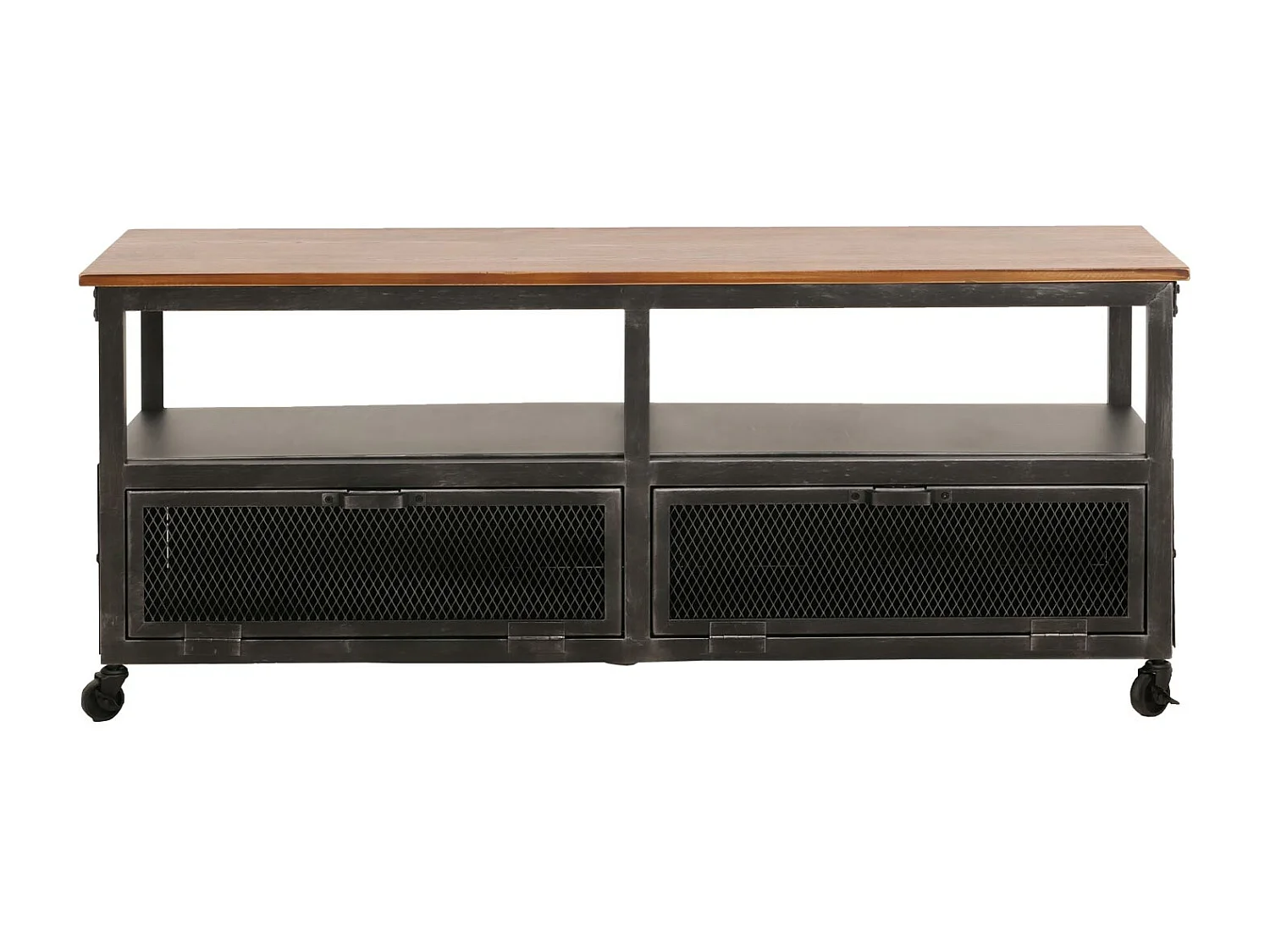 Table basse MCW-N28,  noir, marron