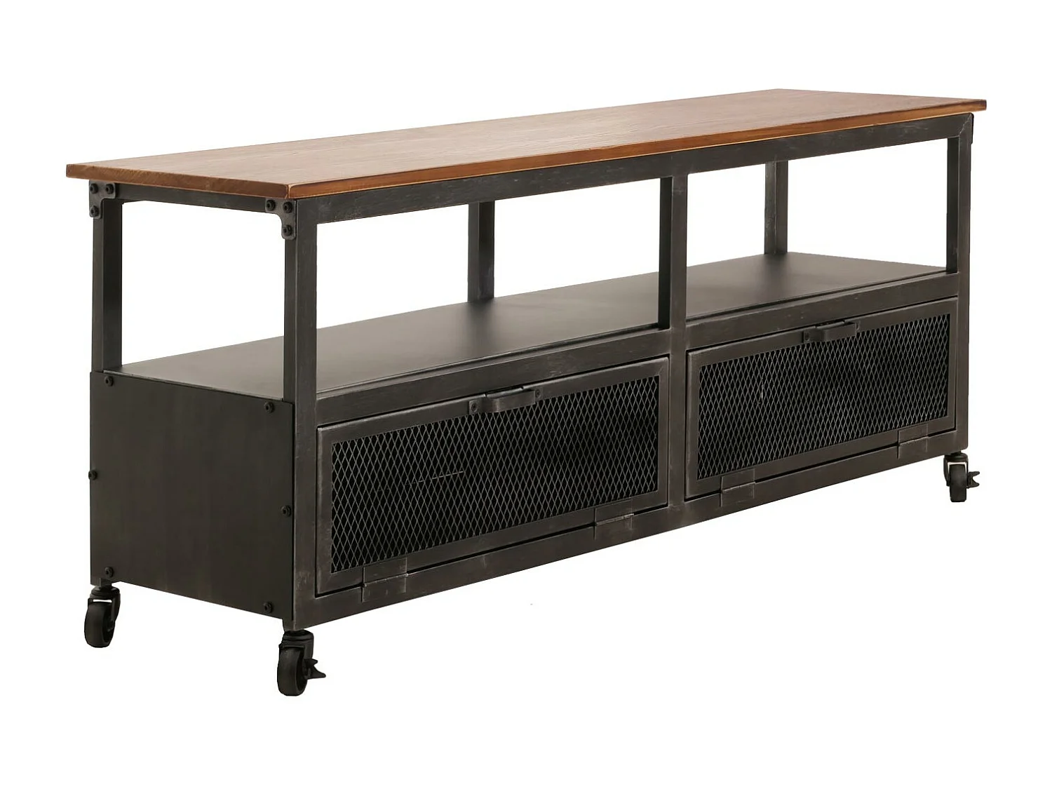 Table basse MCW-N28,  noir, marron