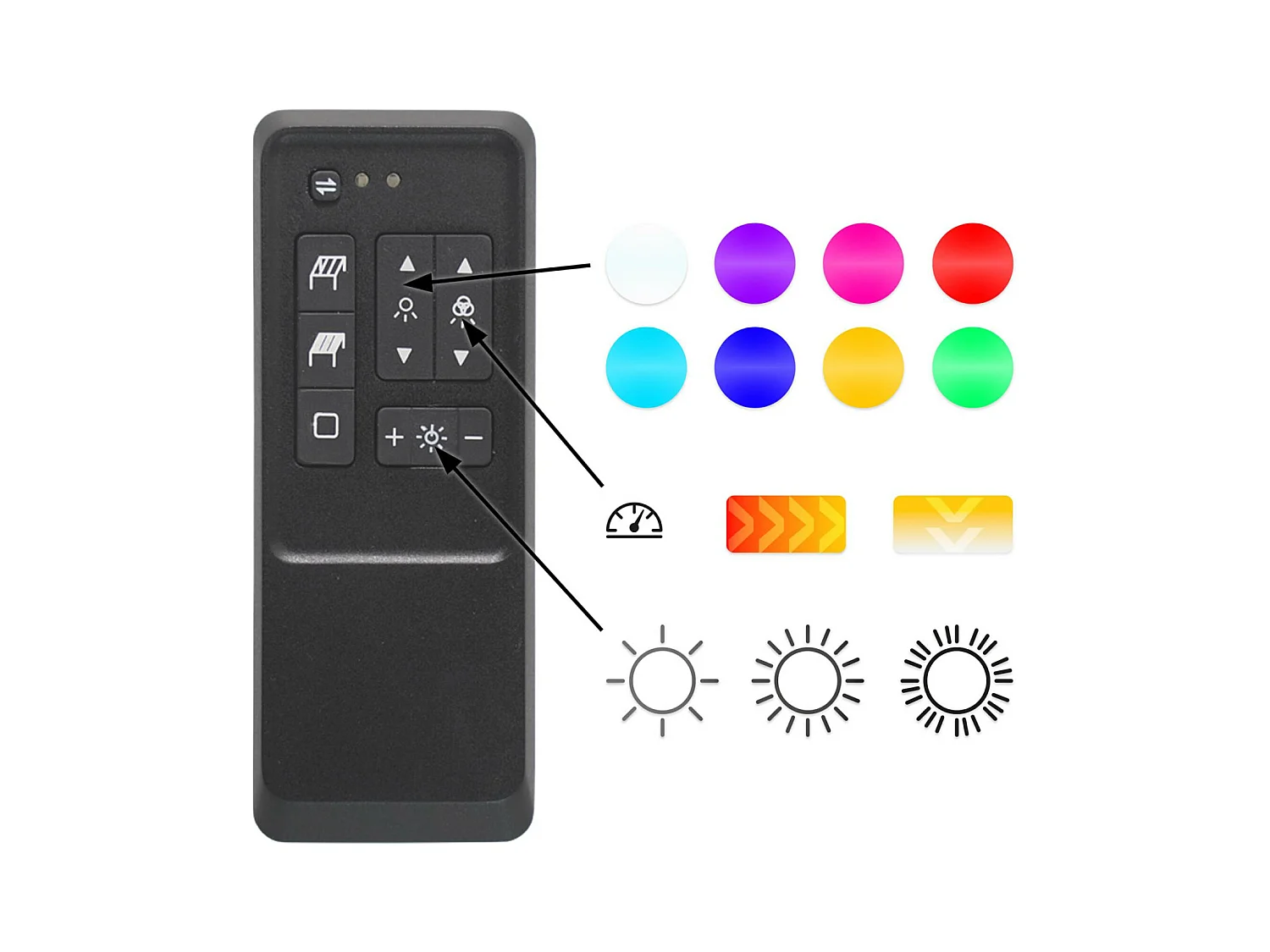 3x4m pérgola bioclimática de aluminio con iluminación led blanco