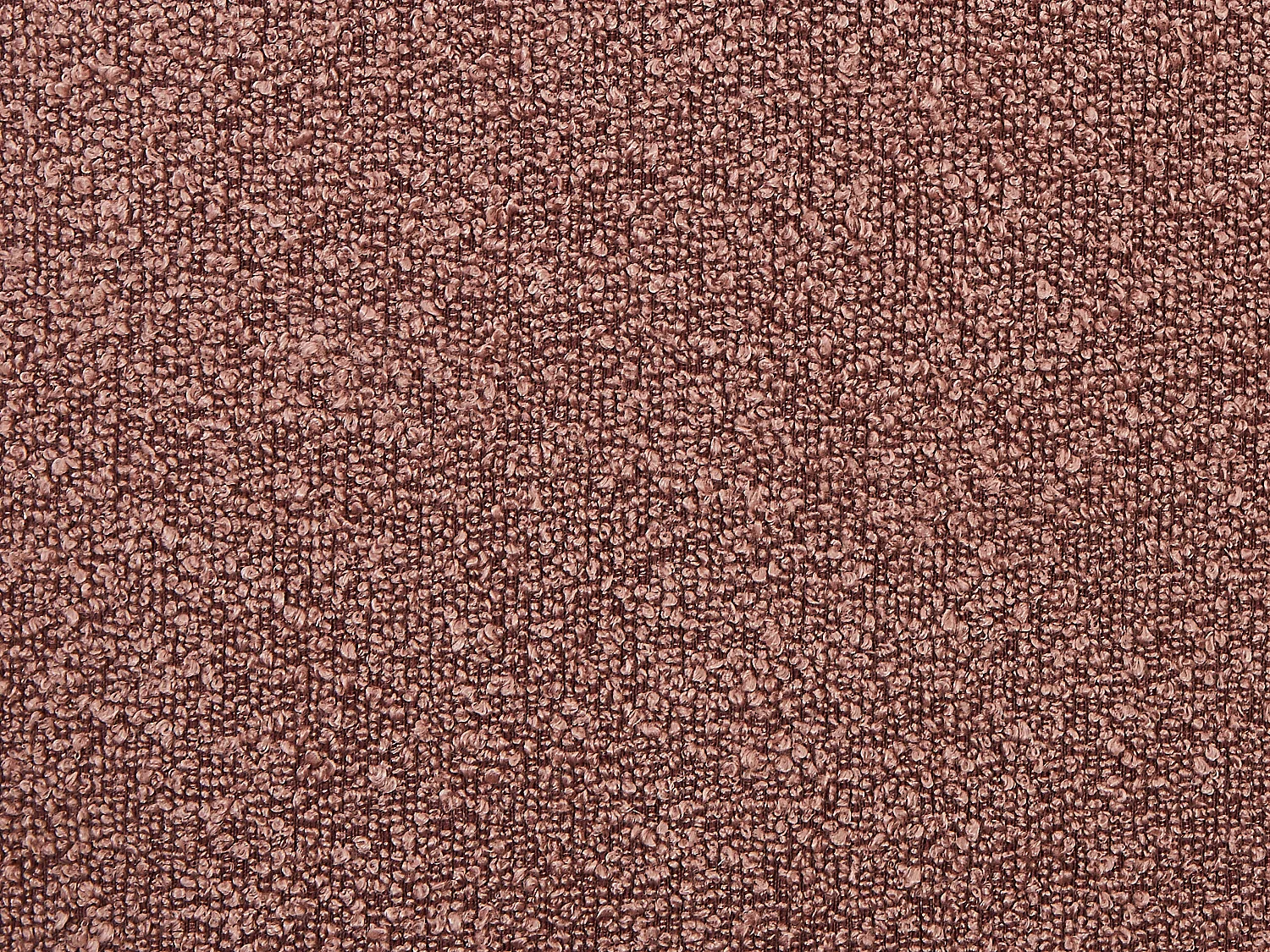 Lit coffre 140 x 190 cm - Tissu bouclette - Terracotta - MAZIRI