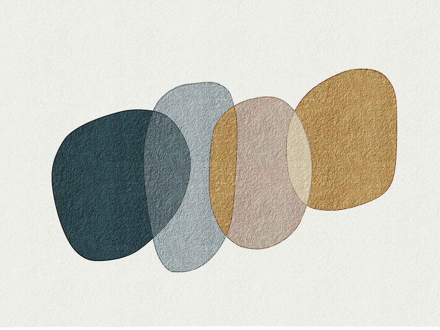 Dywan z abstrakcyjnym wzorem 160 x 230 cm - Biały, niebieski, żółty - MONTELARA