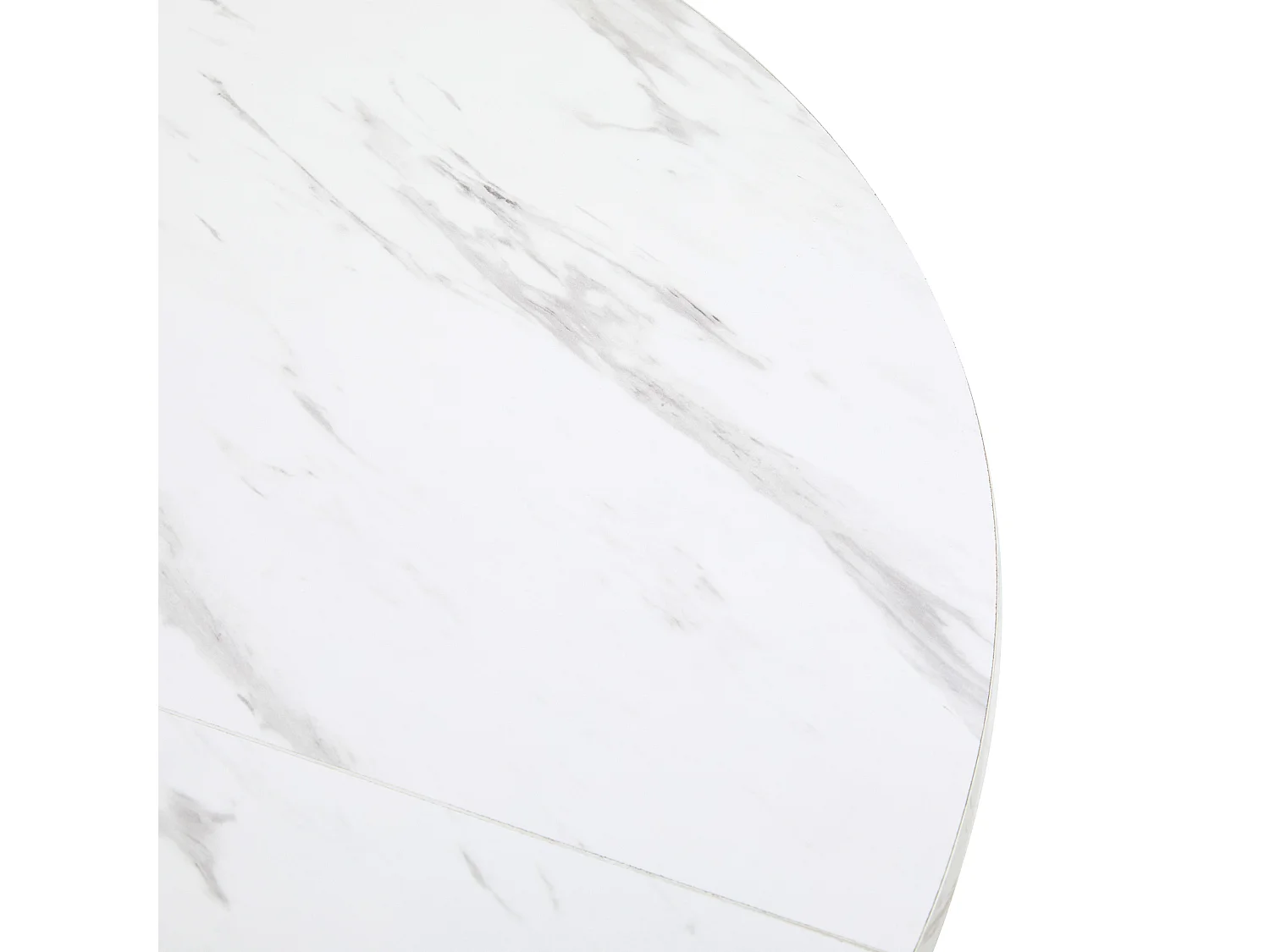 Ensemble table ronde + 4 chaises en velours - D 100 x H 75 cm - MDF et pièds en métal - Vert + blanc