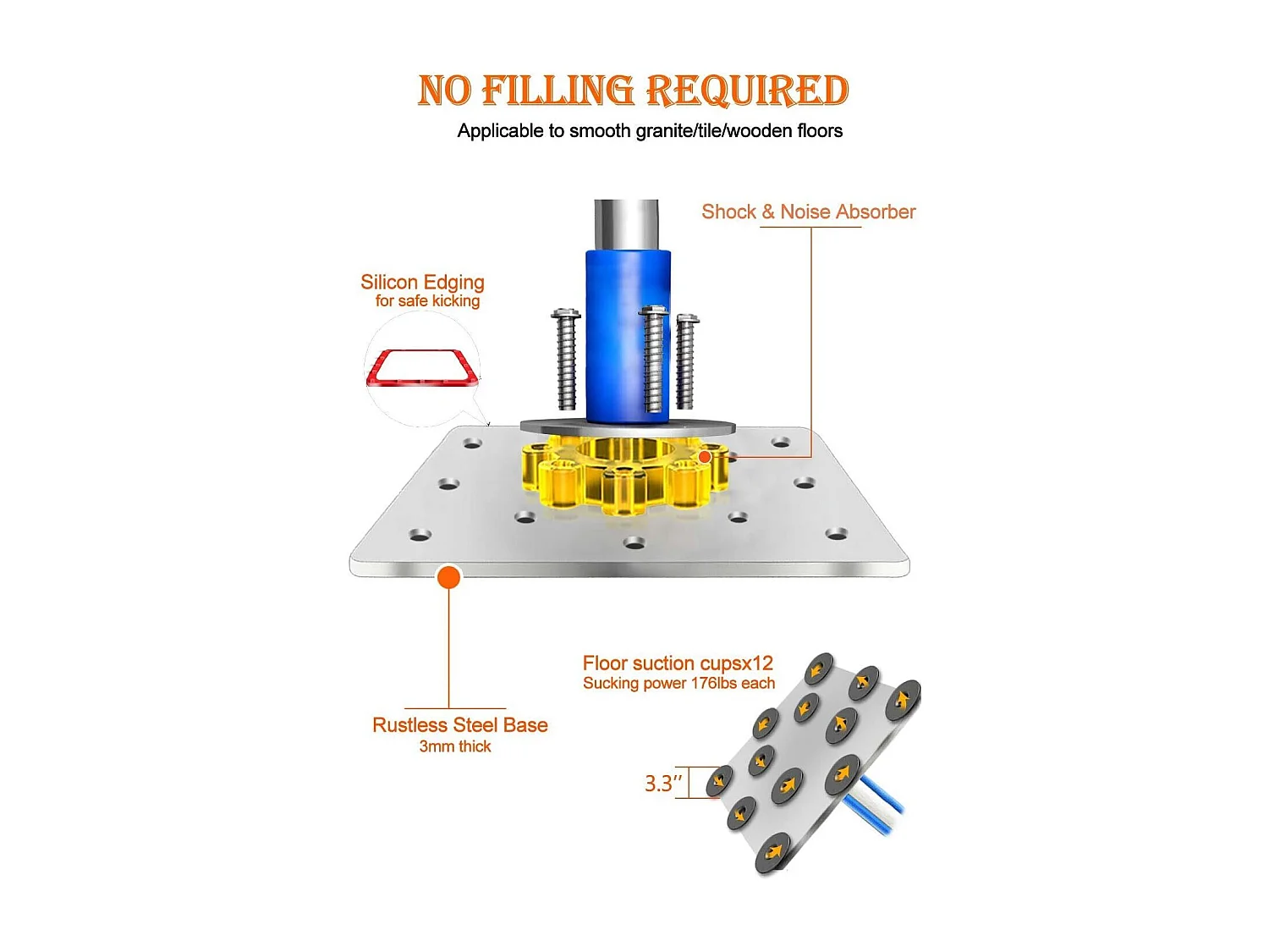 Sac de frappe boxe Dripex pour Enfants, autoportant, Sac De Boxe Gonflable, Base d'acier stable, sans sable ou d'eau, 30x30x120cm