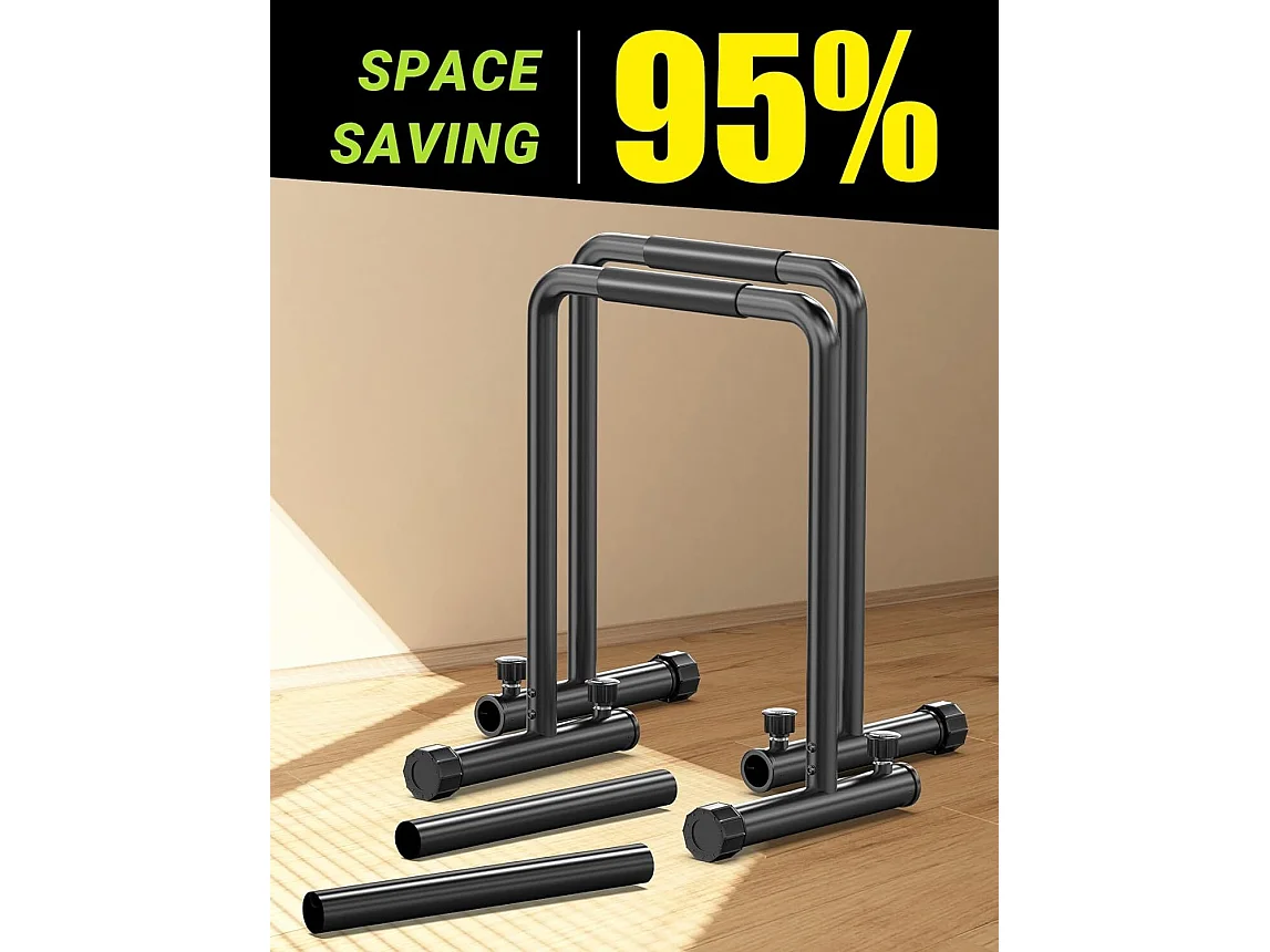 Parallelle bars, trainingsstation voor mensenhandel, verstelbare laadstaven, max 500 kg lading, 104x99x86cm