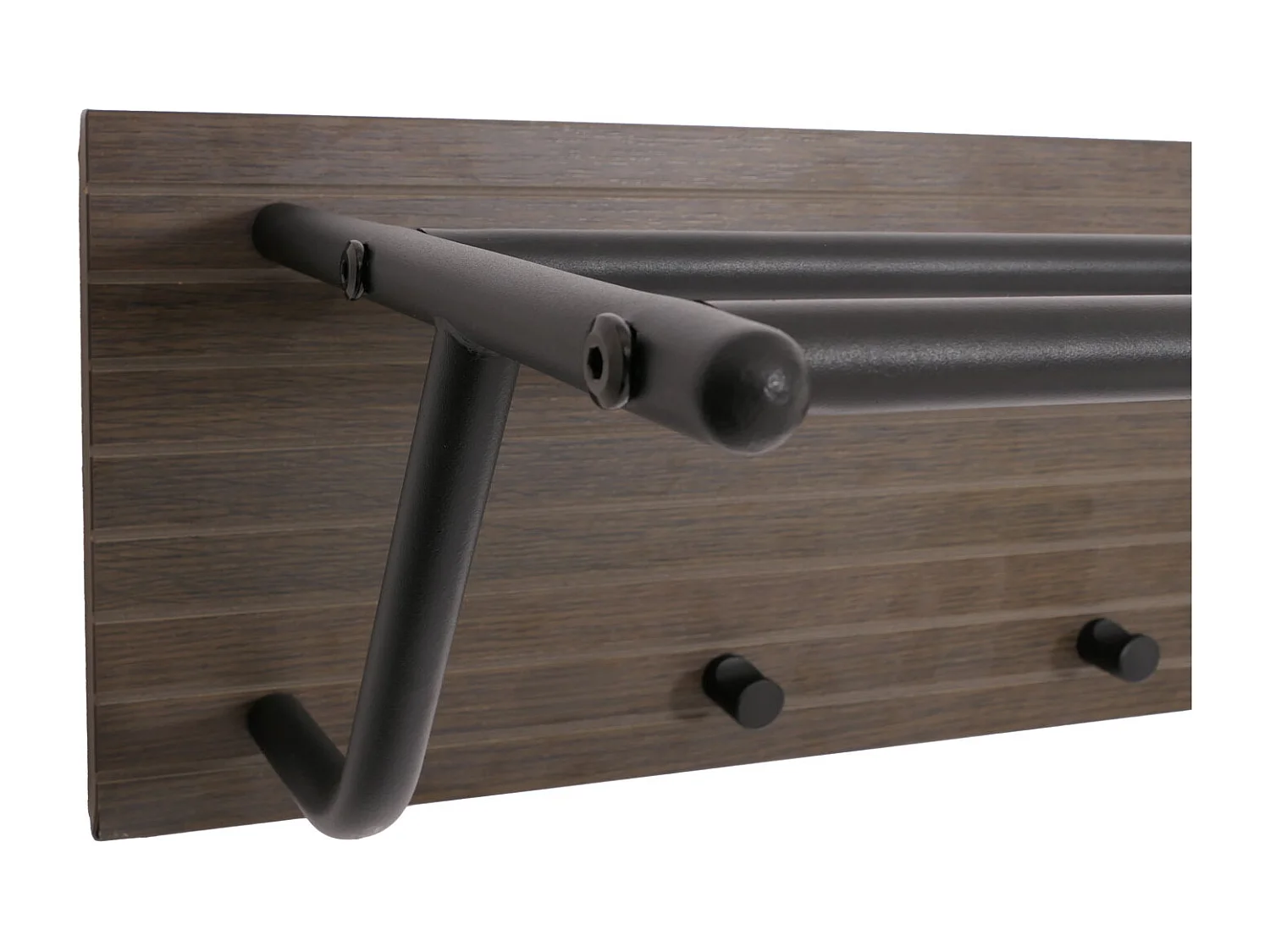 Wandkapstok MCW-N78,  donkerbruin