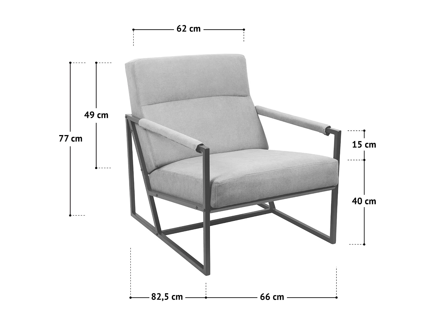 Chaise longue SVITA CHRIS chaise cocktail chaise rembourrée avec accoudoirs jaune moutarde