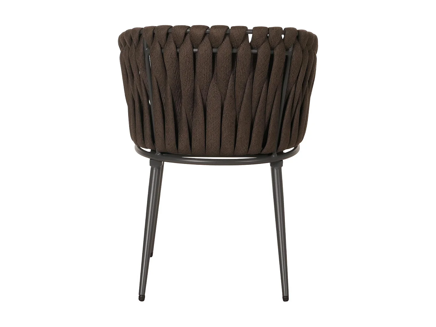 Cadeira de jantar MCW-N38 (conjunto de 6),  castanho Almofada cinzento escuro