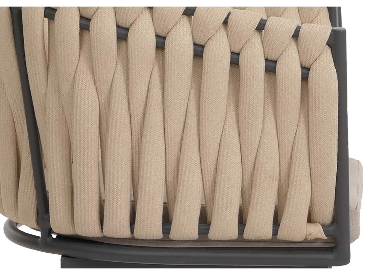 Cadeira de jantar MCW-N38 (conjunto de 6),  almofada creme castanho claro