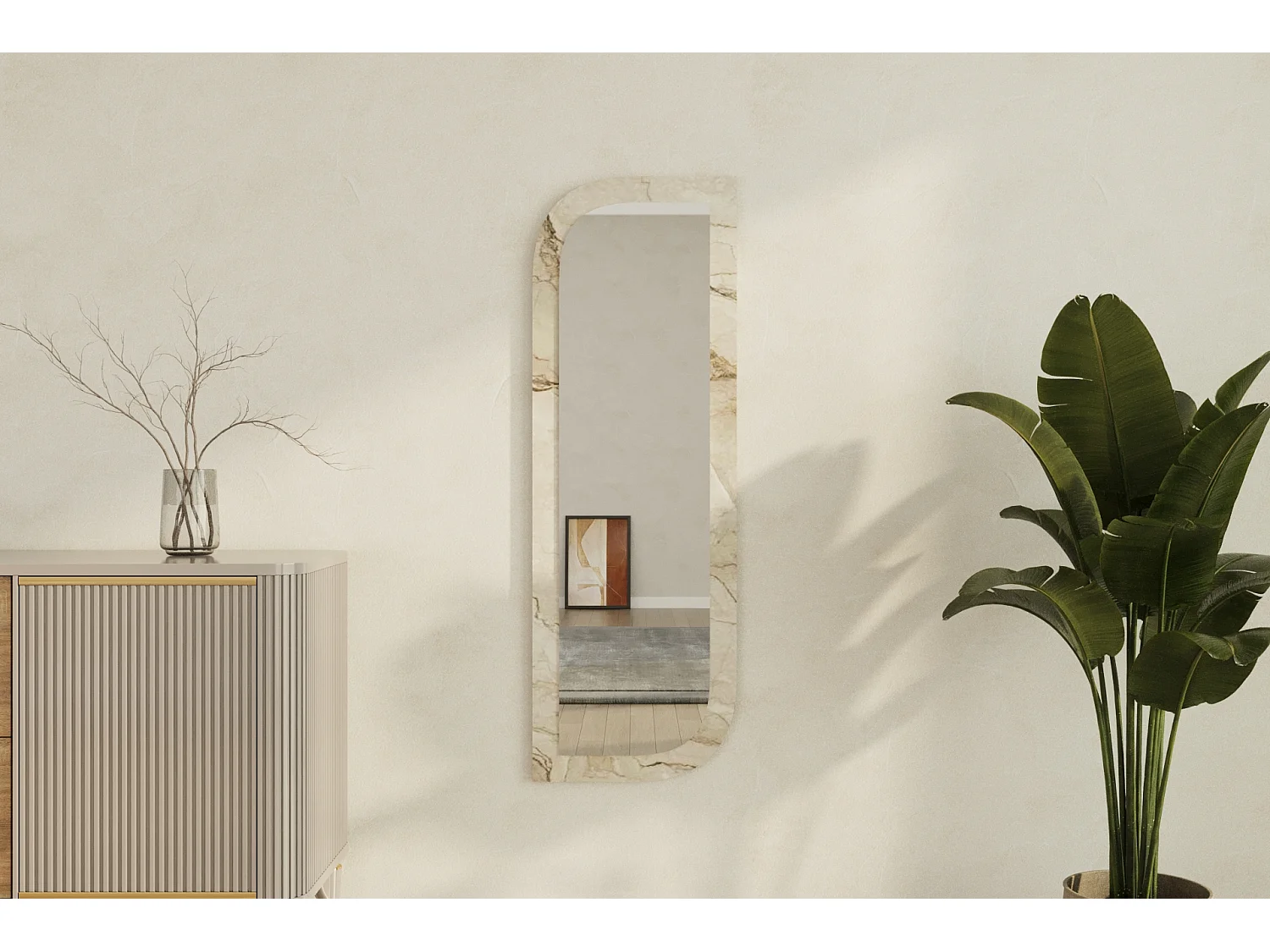 Spiegel Radiance Granit Optik 40x120cm