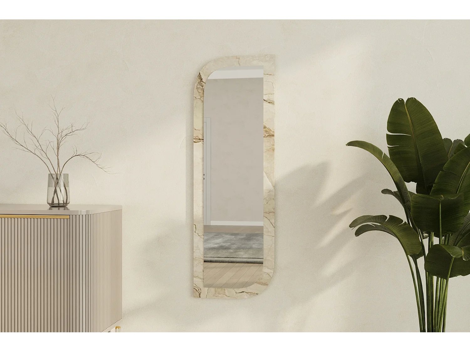 Spiegel Radiance Granit Optik 40x120cm