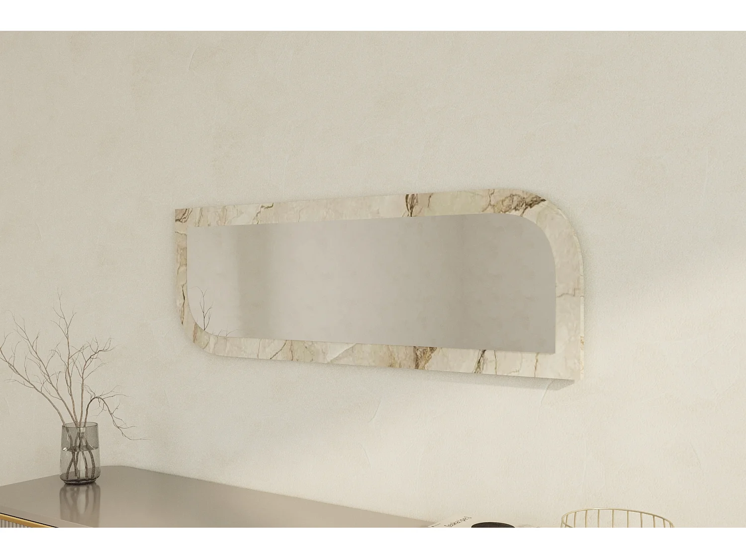 Spiegel Radiance Granit Optik 40x120cm