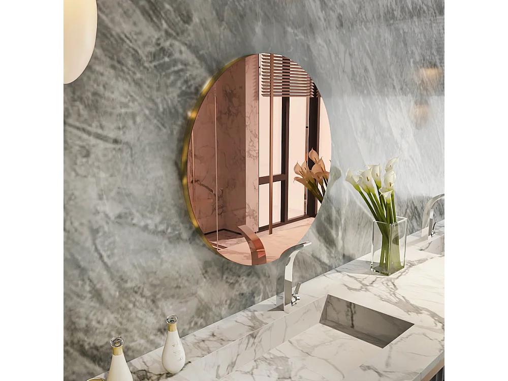 Spiegel Oneos Rund Bronze 70x70