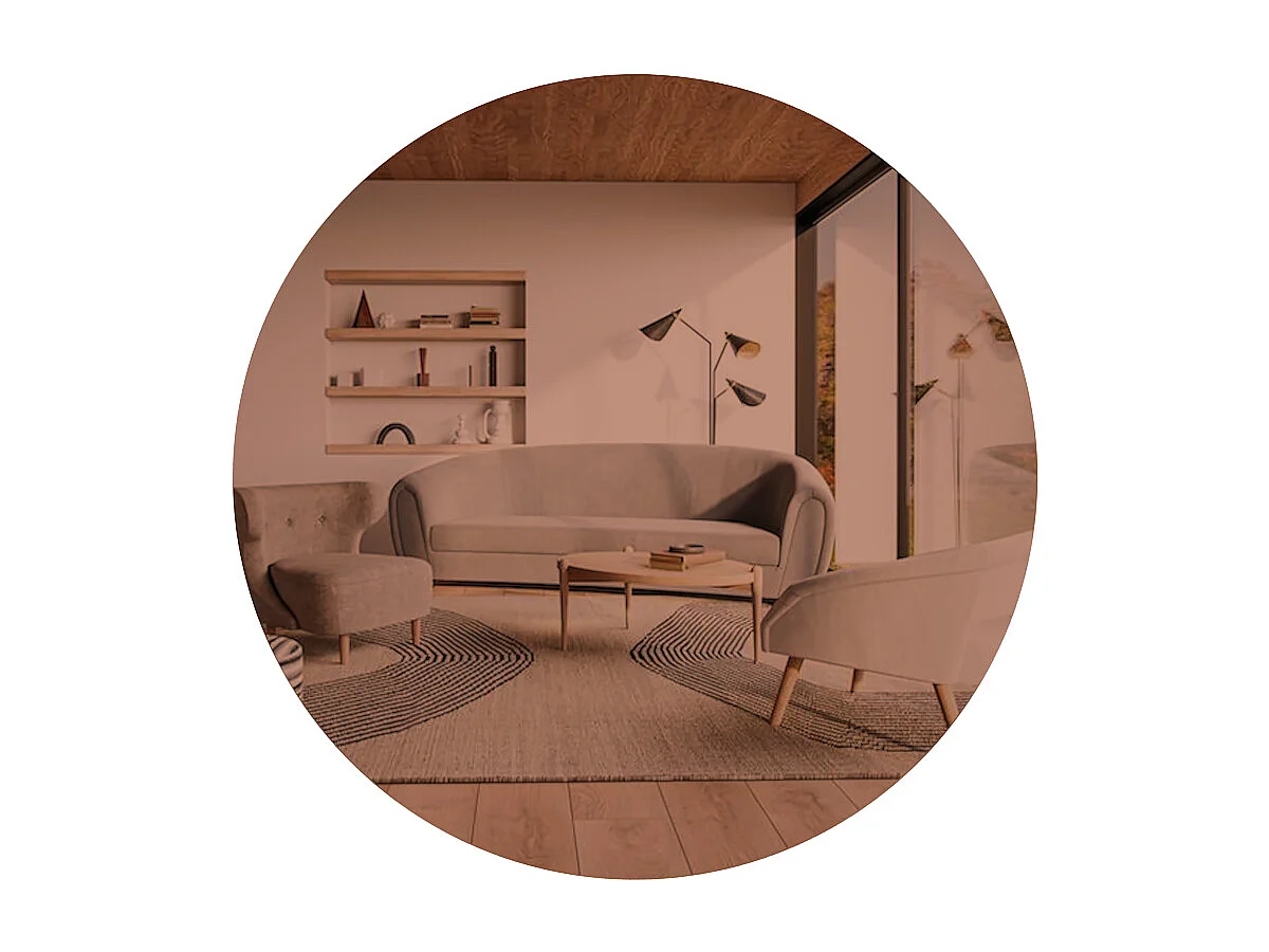 Spiegel Oneos Rund Bronze 70x70