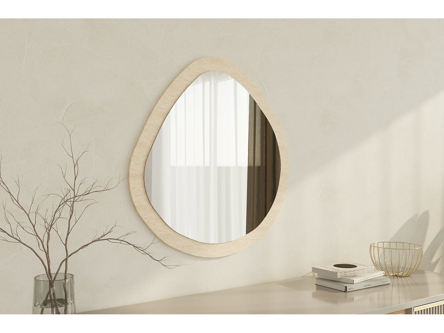 Spiegel Beso Granit Optik 60x60cm