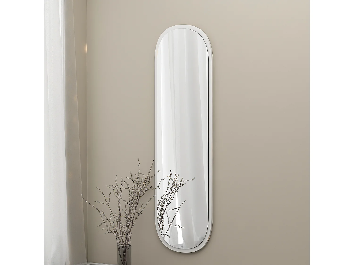 Spiegel Magnum 120x40cm Weiß