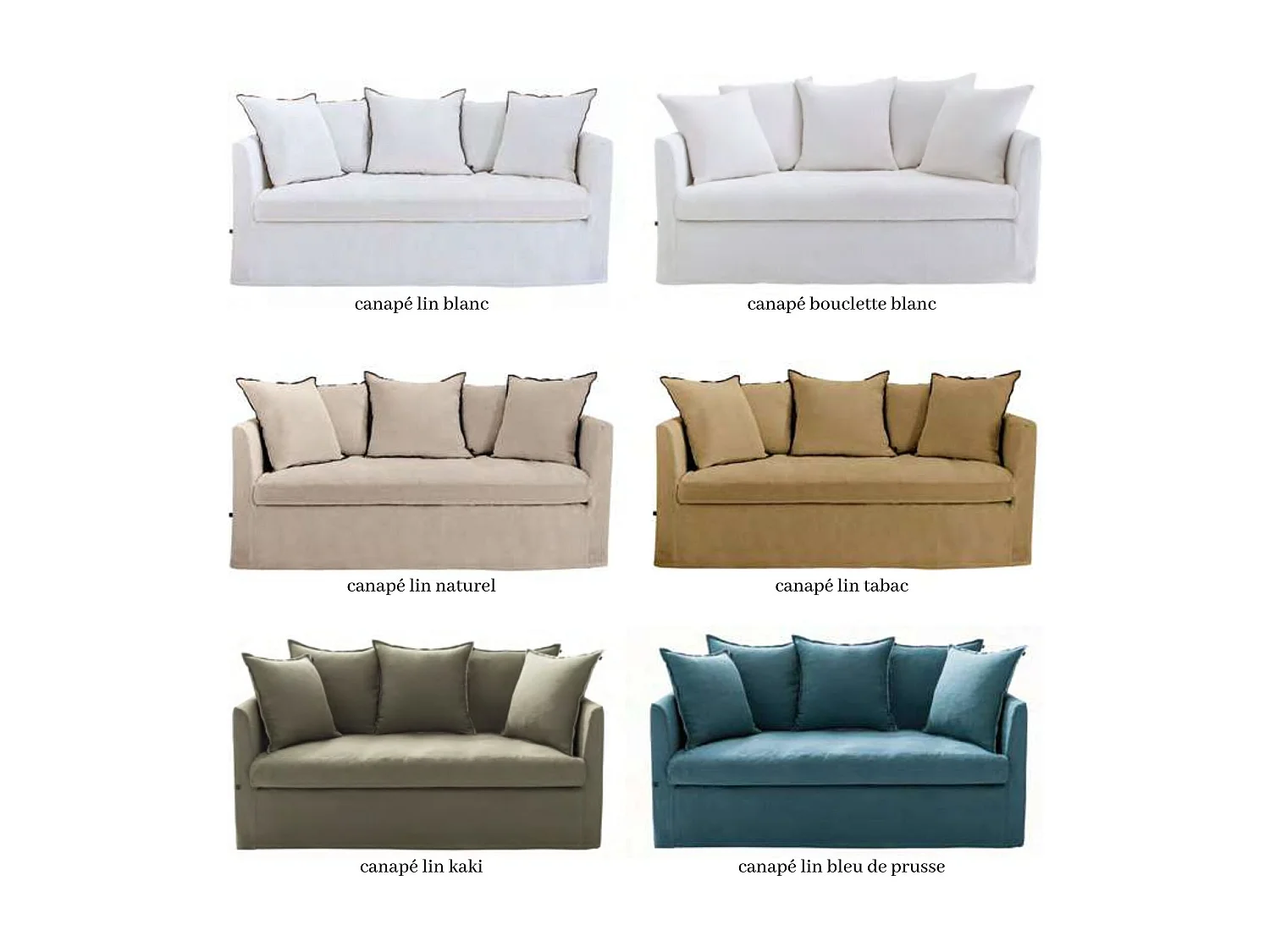 Canapé en Lin Soho Haomy