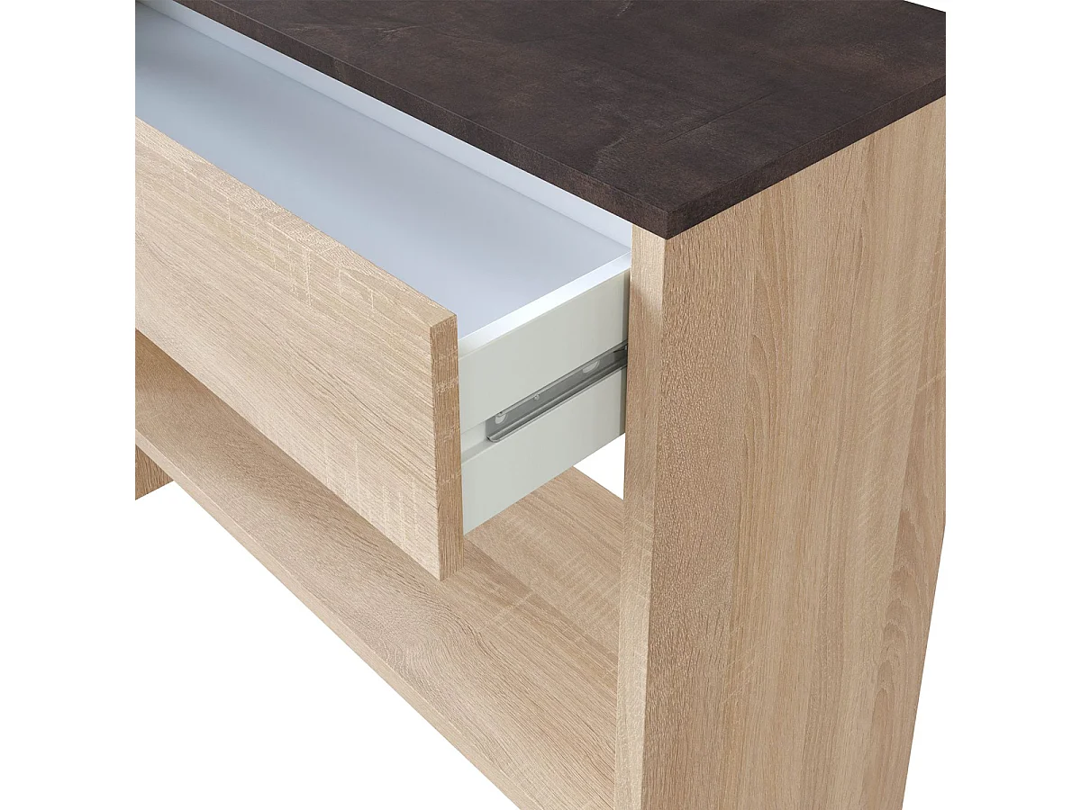 Mobile ingresso con cassetto ripiano e specchio ROVERE 92 X 33 X 79 cm 0X6741F