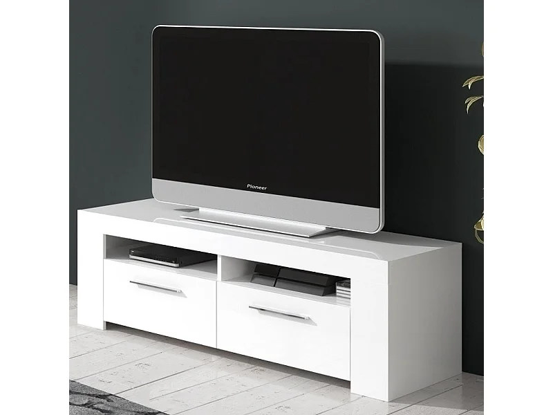Mobile porta TV moderno televisione salotto soggiorno BIANCO 120X40X42 - 006621A