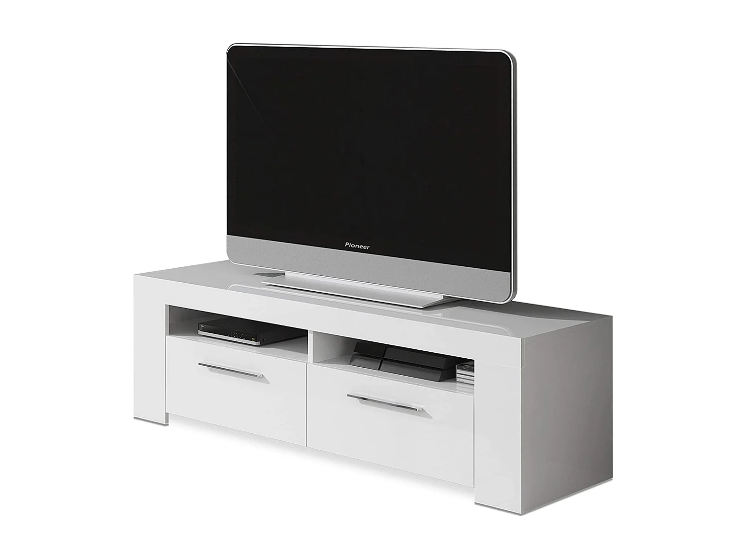 Mobile porta TV moderno televisione salotto soggiorno BIANCO 120X40X42 - 006621A