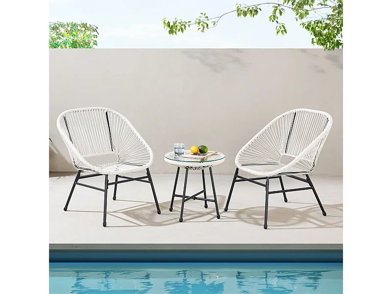 Meuble de balcon 3 pièces