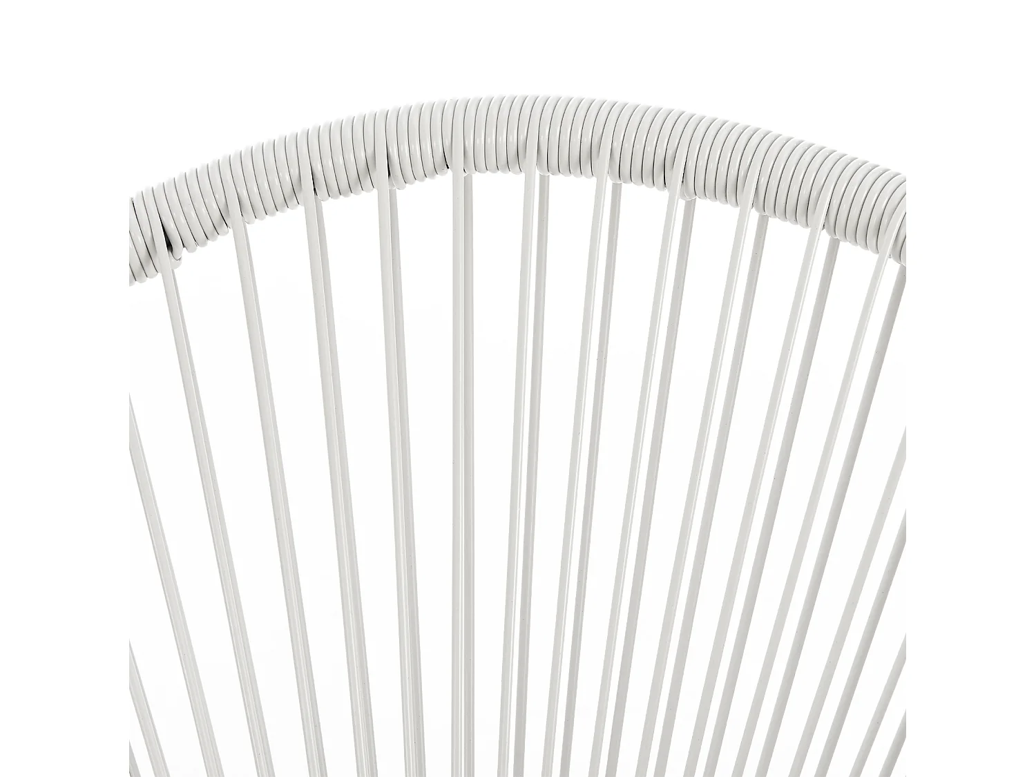 Ensemble de meubles de balcon SVITA BALI Ensemble de salon Relax Egg-Chair en osier Design Blanc