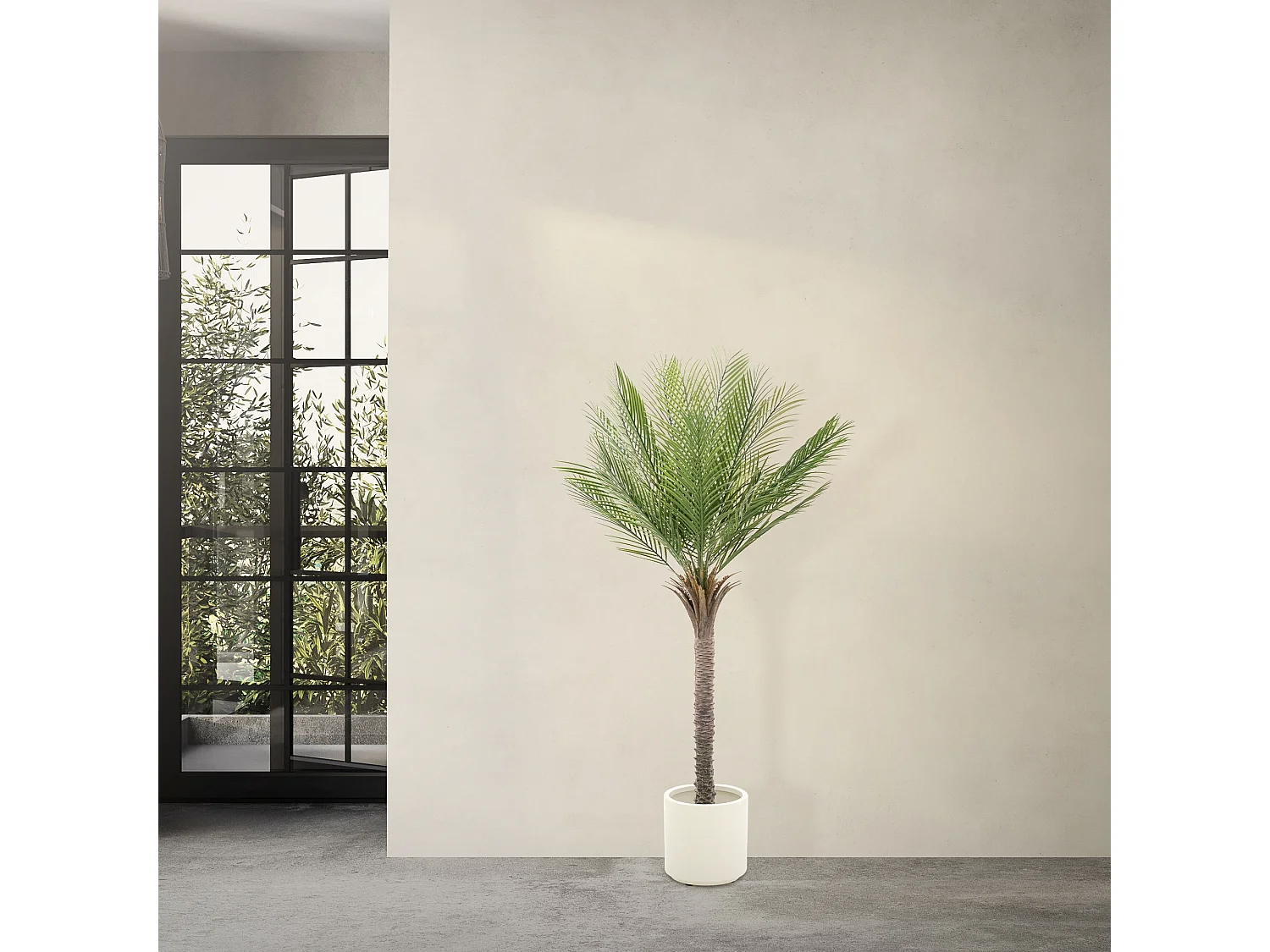 Palmier artificiel 150 cm, Plante artificielle grande, Palmier tropical artificiel, Plante artificielle,  Plant Deko