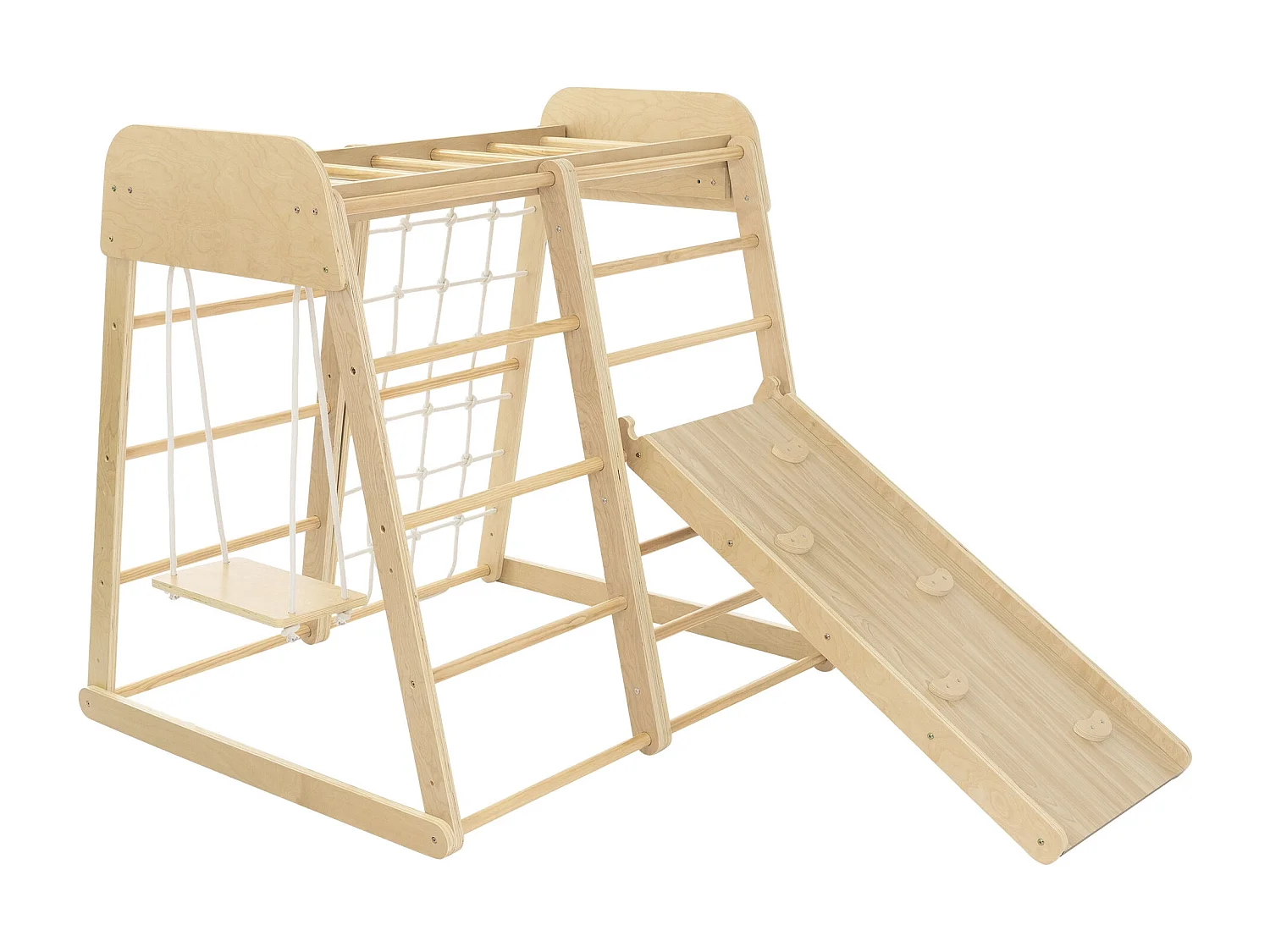 Juego de 6 uds. Columpios y escaleras para escalada en interiores para niños de 3 a 12 años