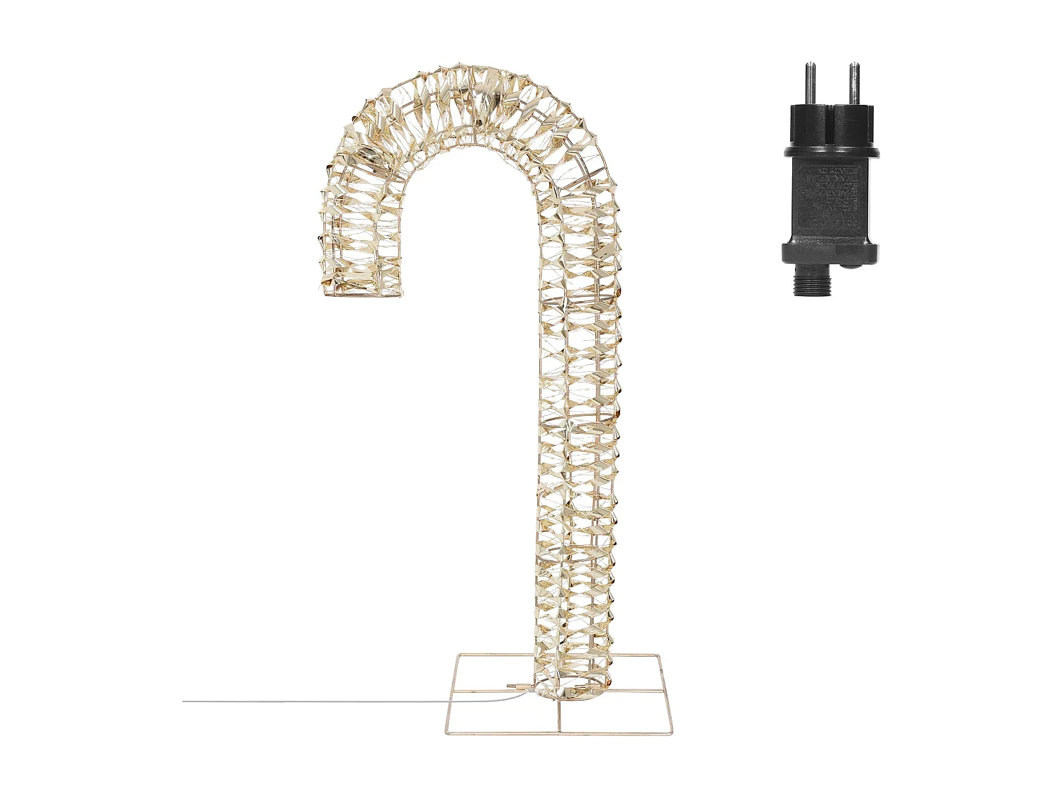 LED canne à sucre éclairage de Noël minuterie décoration Noël IP44 blanc chaud