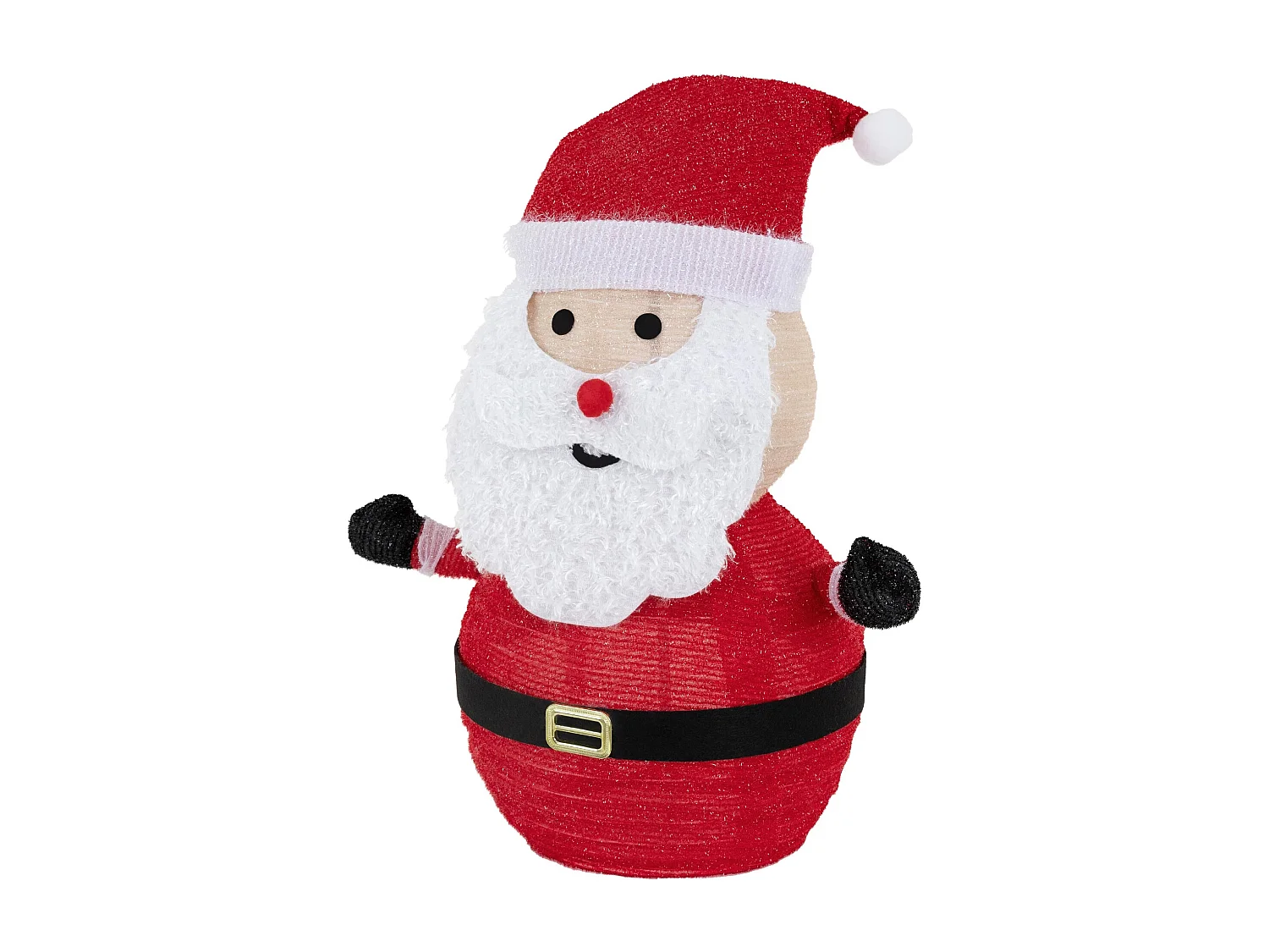 Decoración navideña Papá Noel 68 cm con luces LED figura para interior/exterior