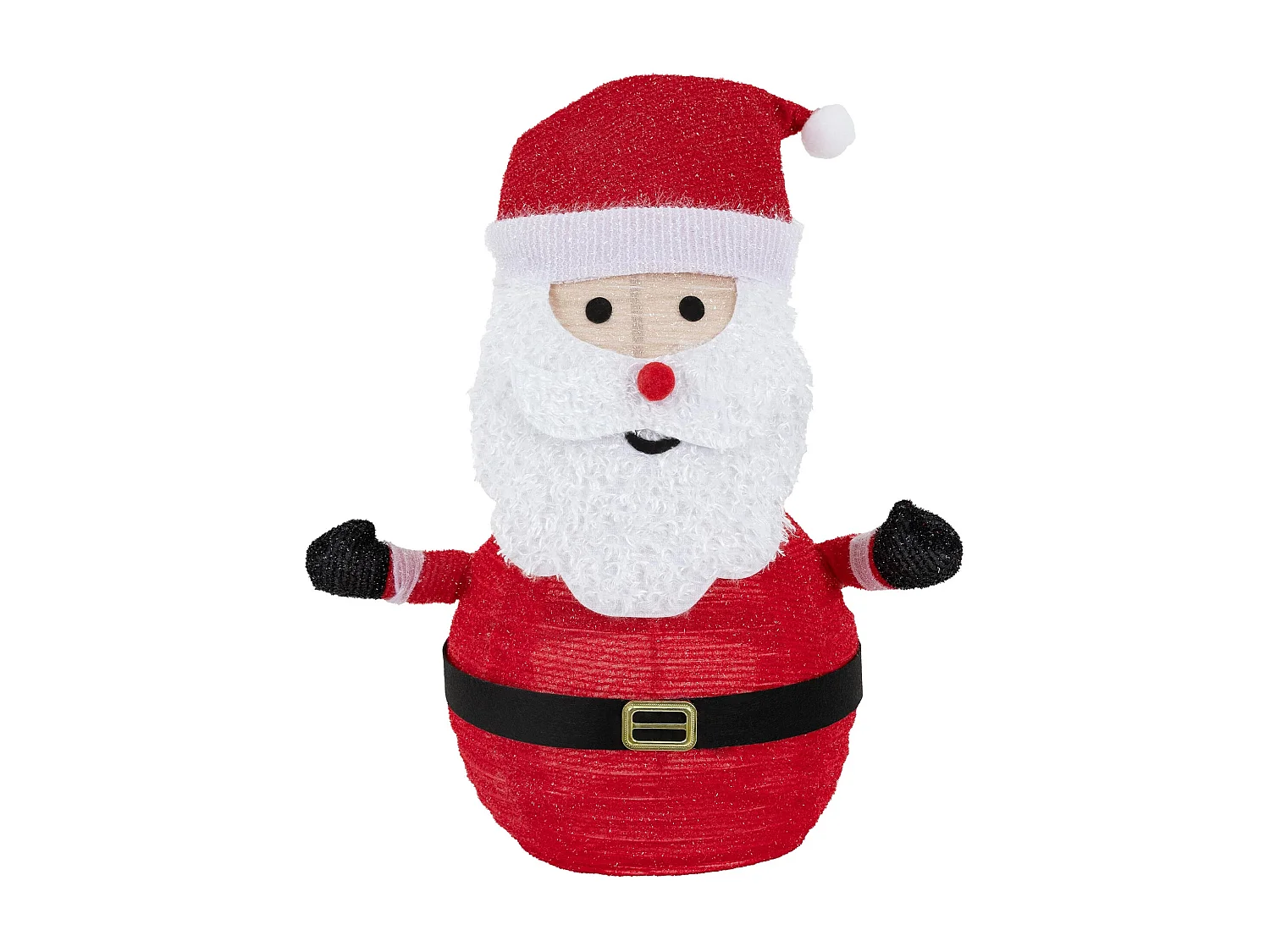 Decoración navideña Papá Noel 68 cm con luces LED figura para interior/exterior