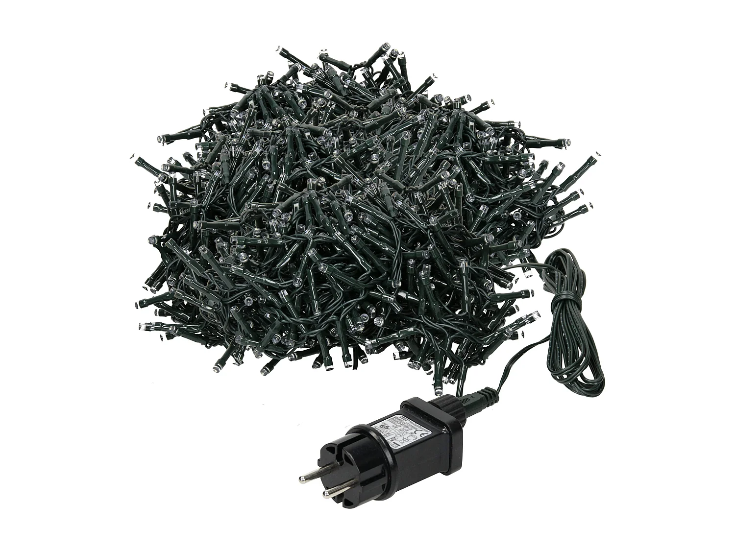 Guirlande lumineuse de Noël 800 LED cluster blanc froid intérieur/extérieur 16 m