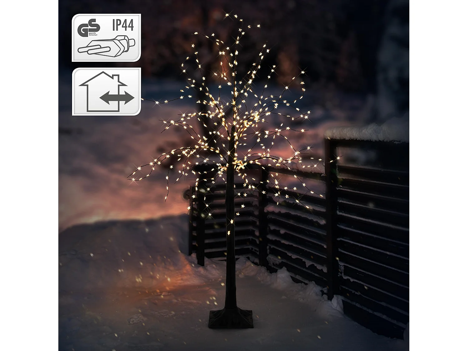 Albero di Natale artificiale 480 LED bianco caldo decorazioni natalizie luminoso