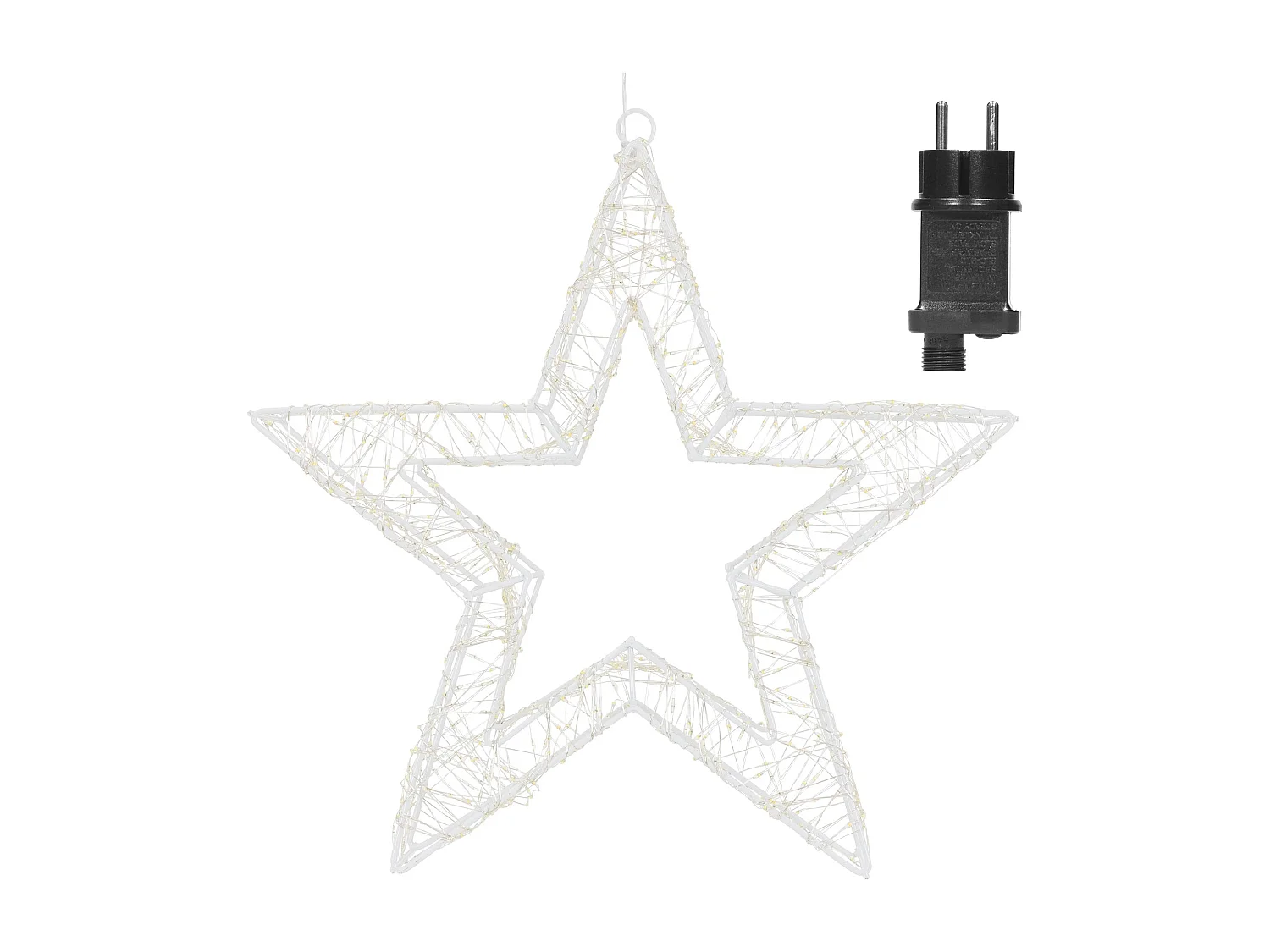 Stella di Natale decorazione con illuminazione a 1440 LED luce bianco caldo IP44