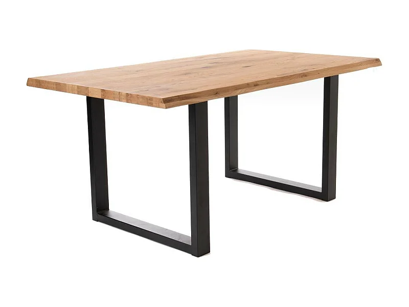 Table U droit 180 cm en chêne