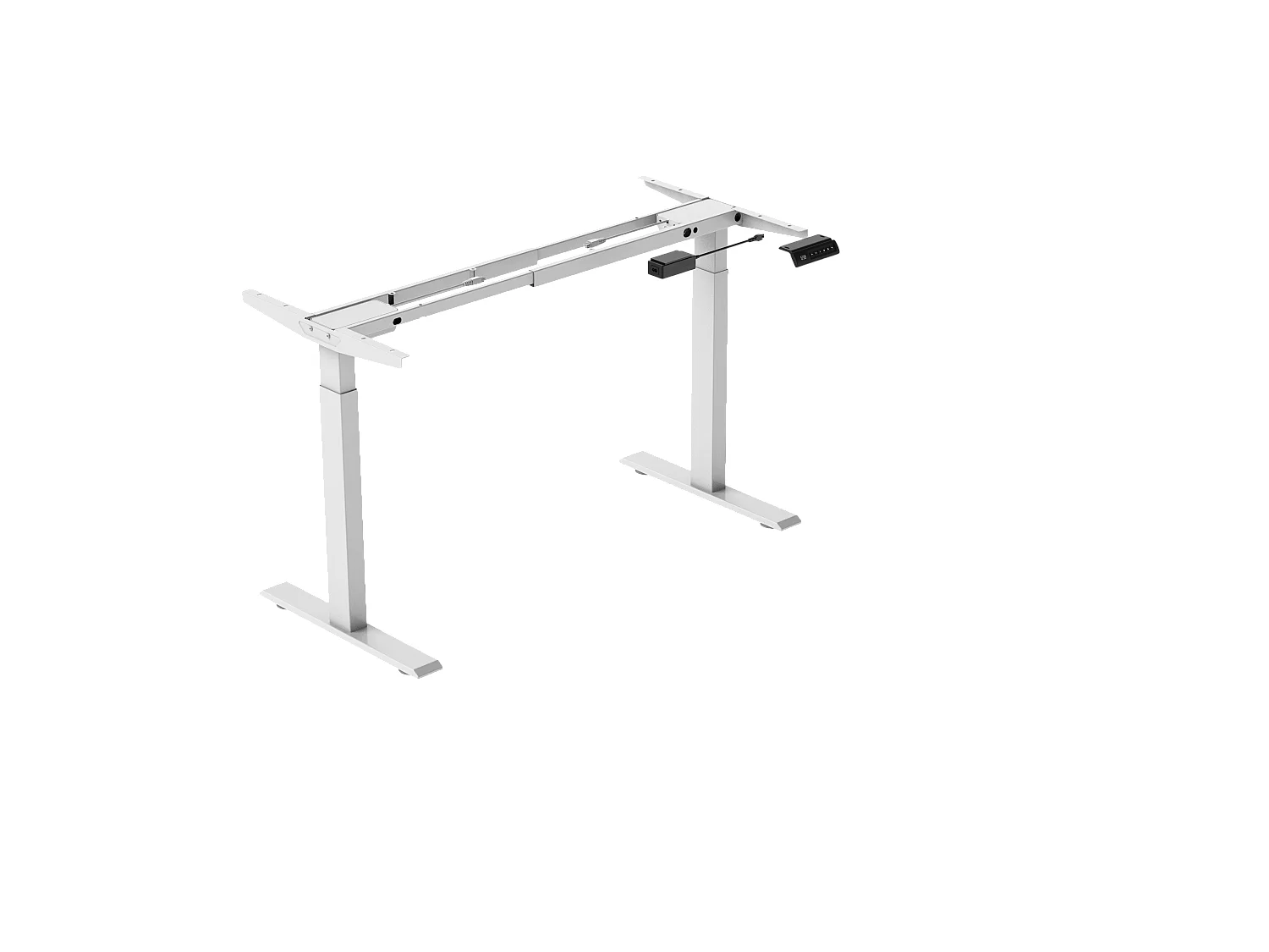 Höhenverstellbarer Stehschreibtisch für das Home Office, Dualmotoren, 58x180cm elektrischer Stehcomputer-Schreibtisch mit 4 Speicherpräferenzen