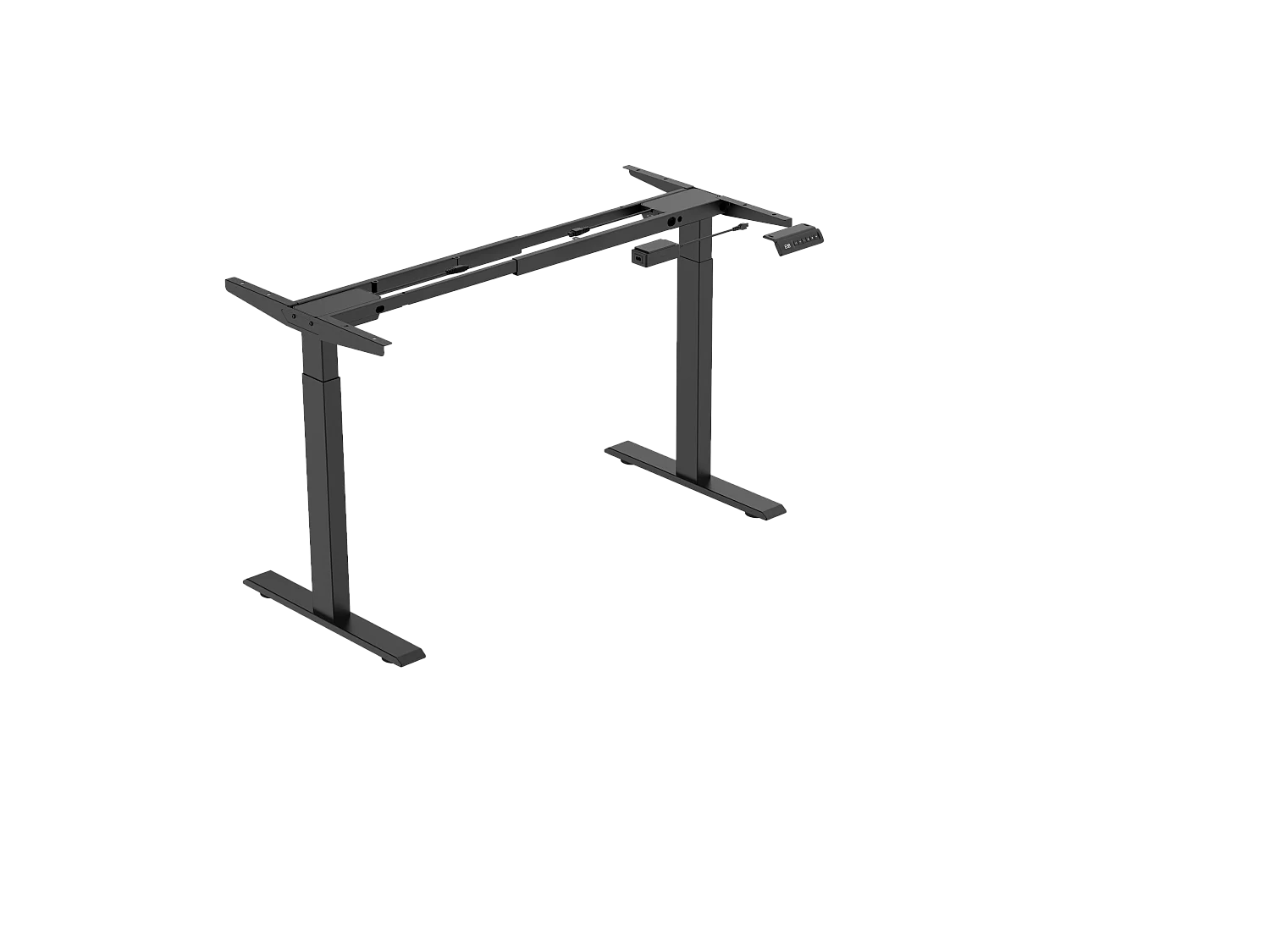 Höhenverstellbarer Stehschreibtisch für das Home Office, Dualmotoren, 58x180cm elektrischer Stehcomputer-Schreibtisch mit 4 Speicherpräferenzen