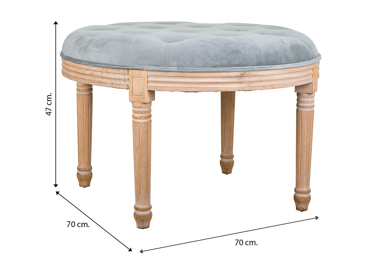 Banc en bois gris d70x47